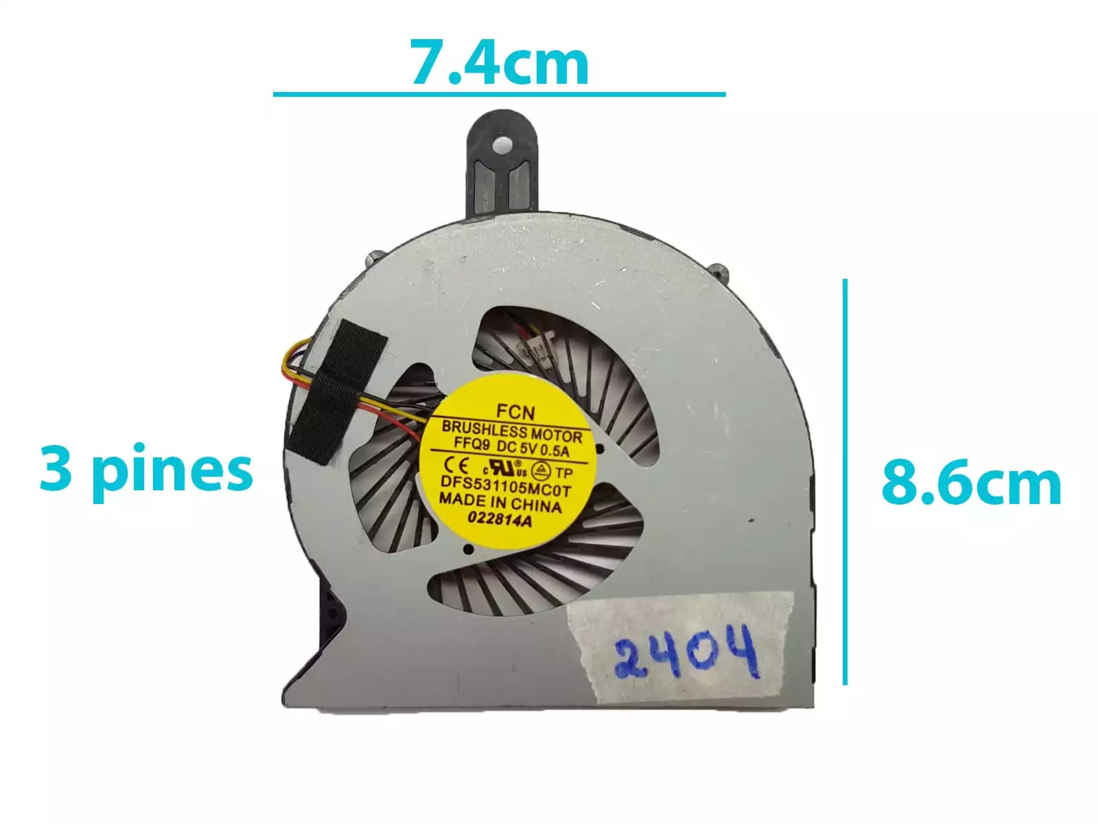 COOLER DELL 14-3458 14-3459 3458 3558 5455 R9JV6 HP4 (3 LINES) — imagen 1