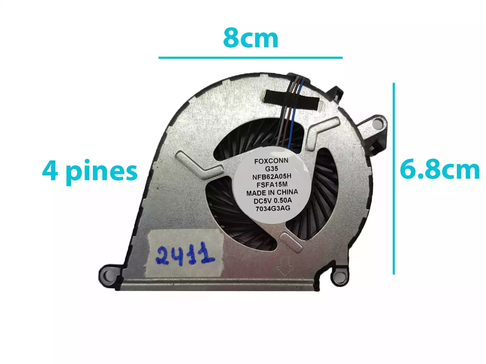 COOLER HP 15-BC100 SERIES 15-BC200 658970-001 SERIES (4 LINES) — imagen 1