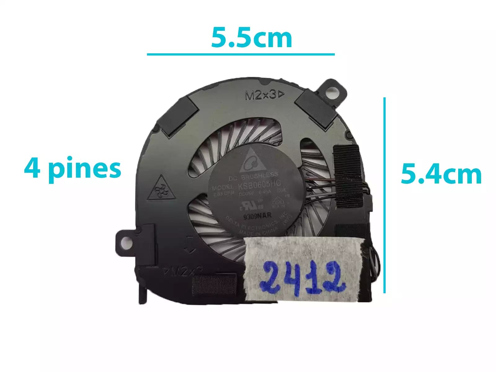 COOLER DELL E7280 7280 7290 7380 7390 (4 LINES) — imagen 1
