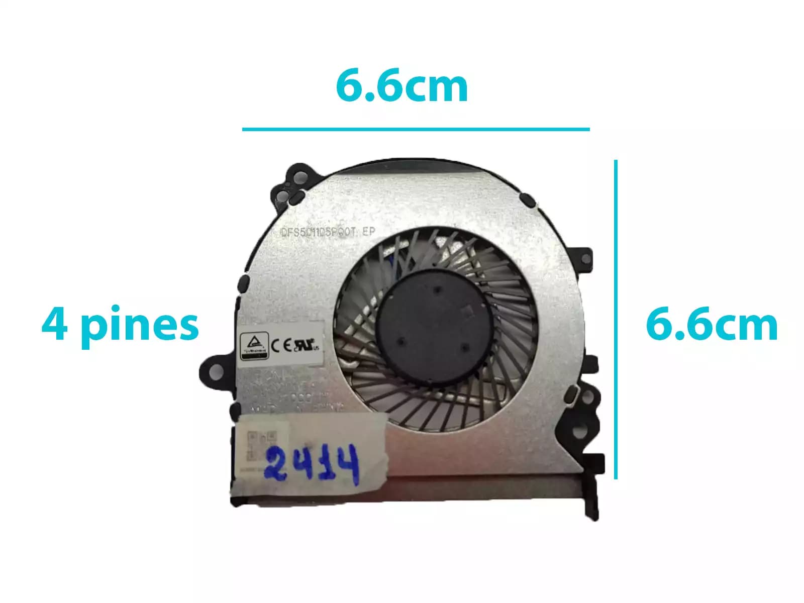 COOLER HP 430 G4 NS65B02-15M21 905730-001 (4 LINES) — imagen 1