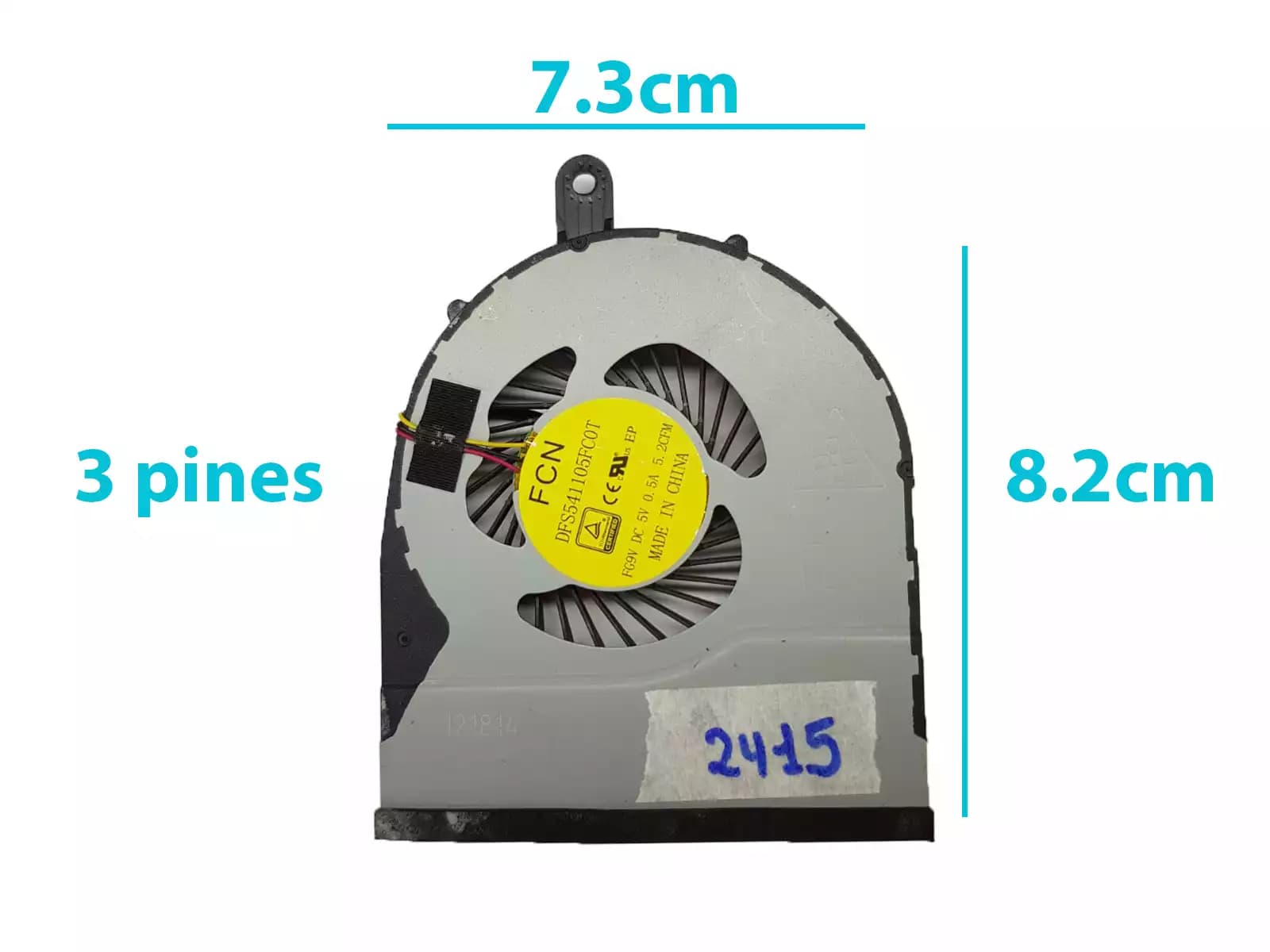 COOLER DELL 5458 5459 5558 5559 5755 5758 3558 P/N: 923PY 0923PY 01GRYN 02FW2C DFS541105FC0T FG9V (3 LINES) — imagen 1
