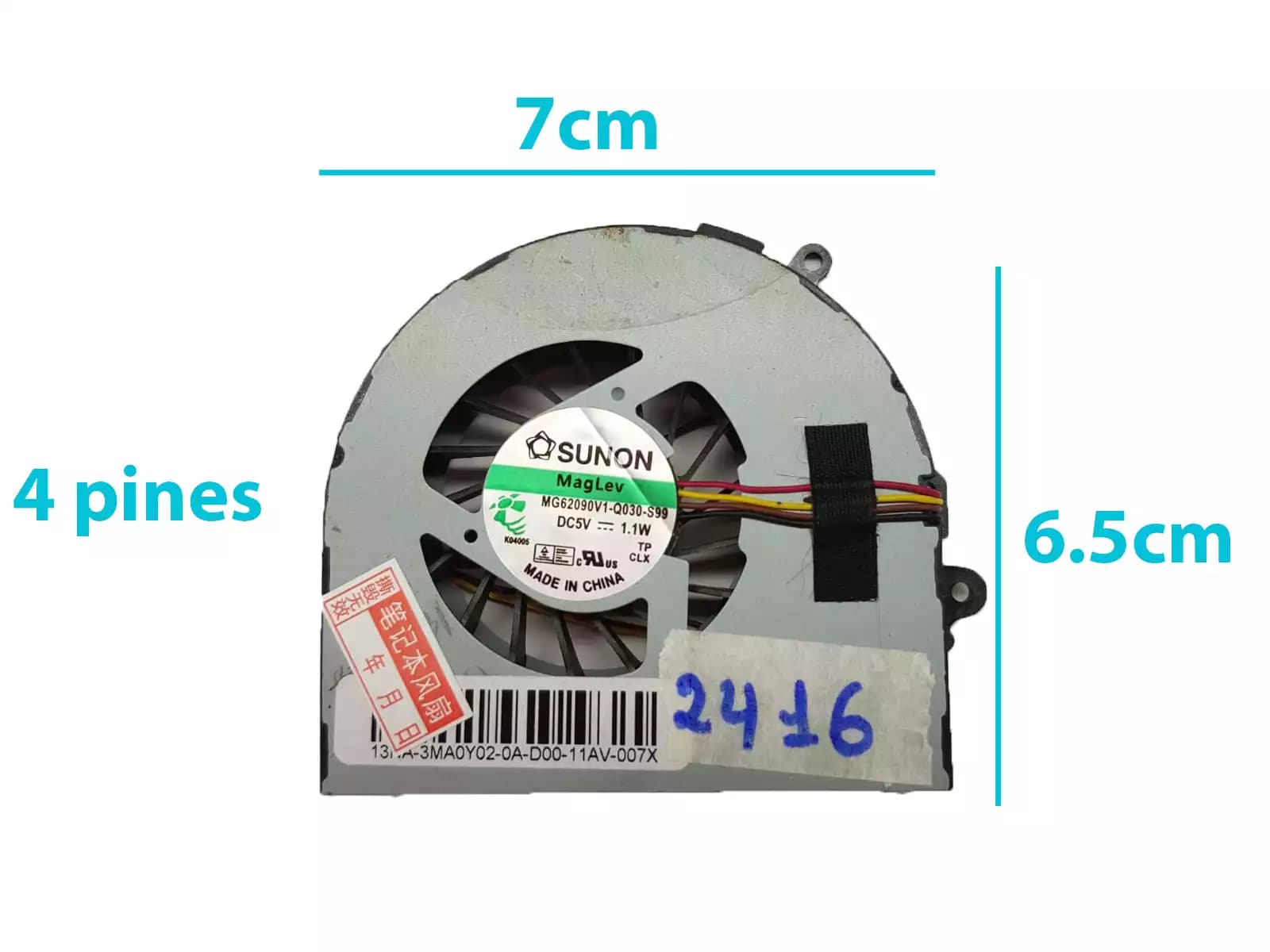 COOLER LENOVO G480 G580 UDQFLJP04DCM (4 LINES) — imagen 1