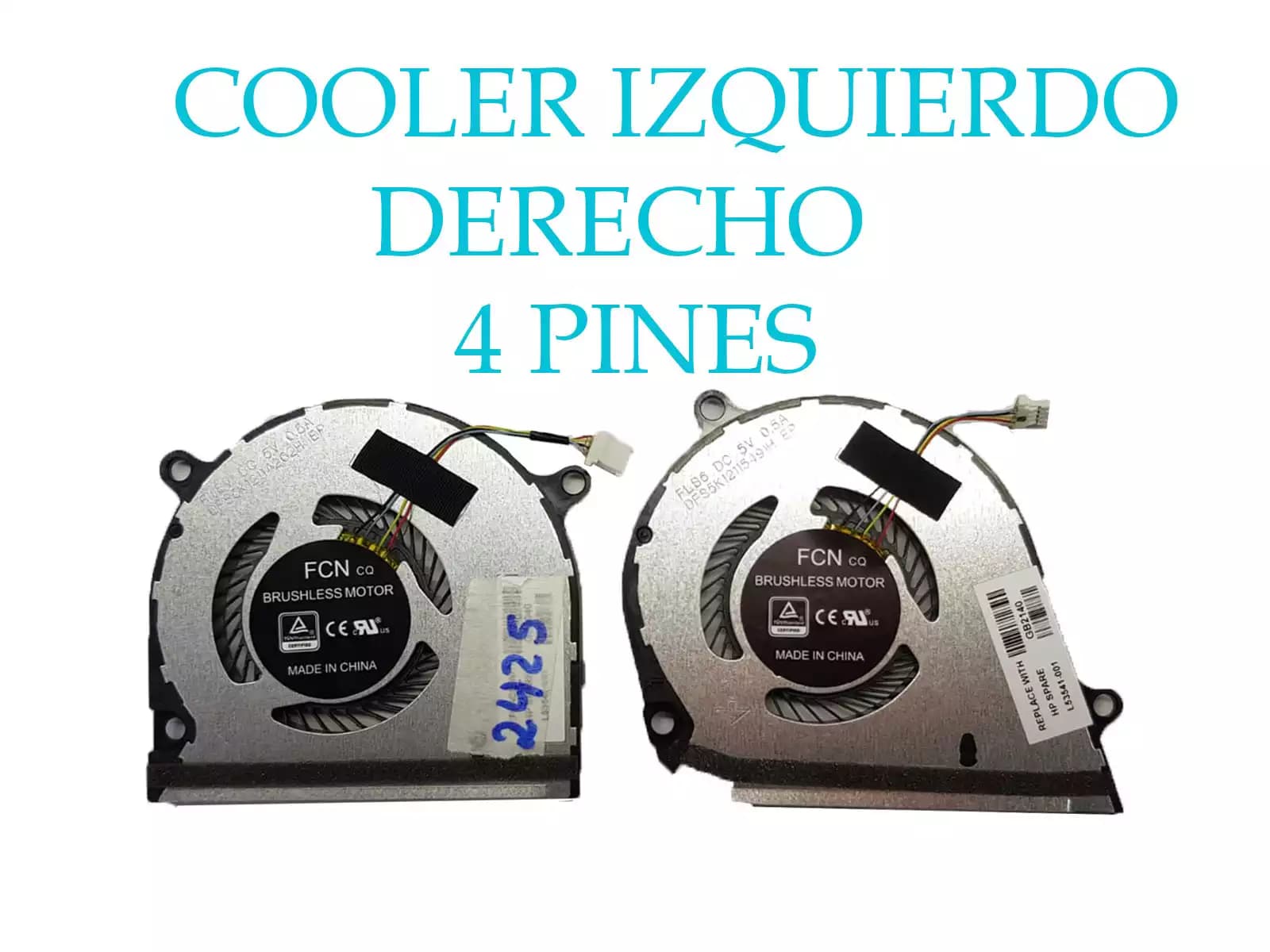 COOLER HP X360 15-DS15-DR DR0004TX 15M DS DS0011DX IZQUIERDO Y DERECHO (4 LINES) — imagen 1