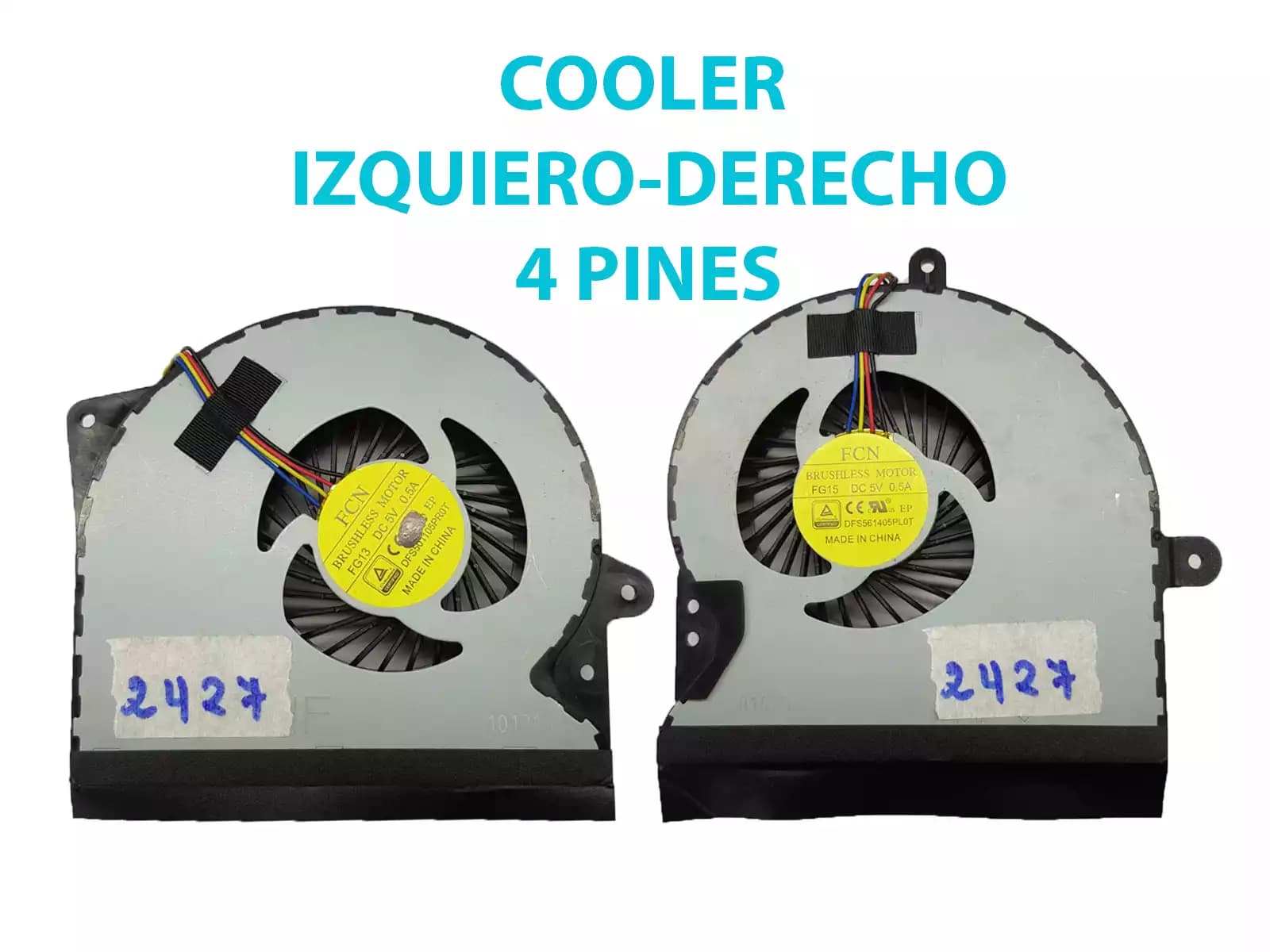 COOLER ASUS G751 G751J G751M G751JT G751JY G751JL G751JM DFS561405PL0T DFS501105PR0T IZQUIERDA Y DERECHA (4 LINES) — imagen 1