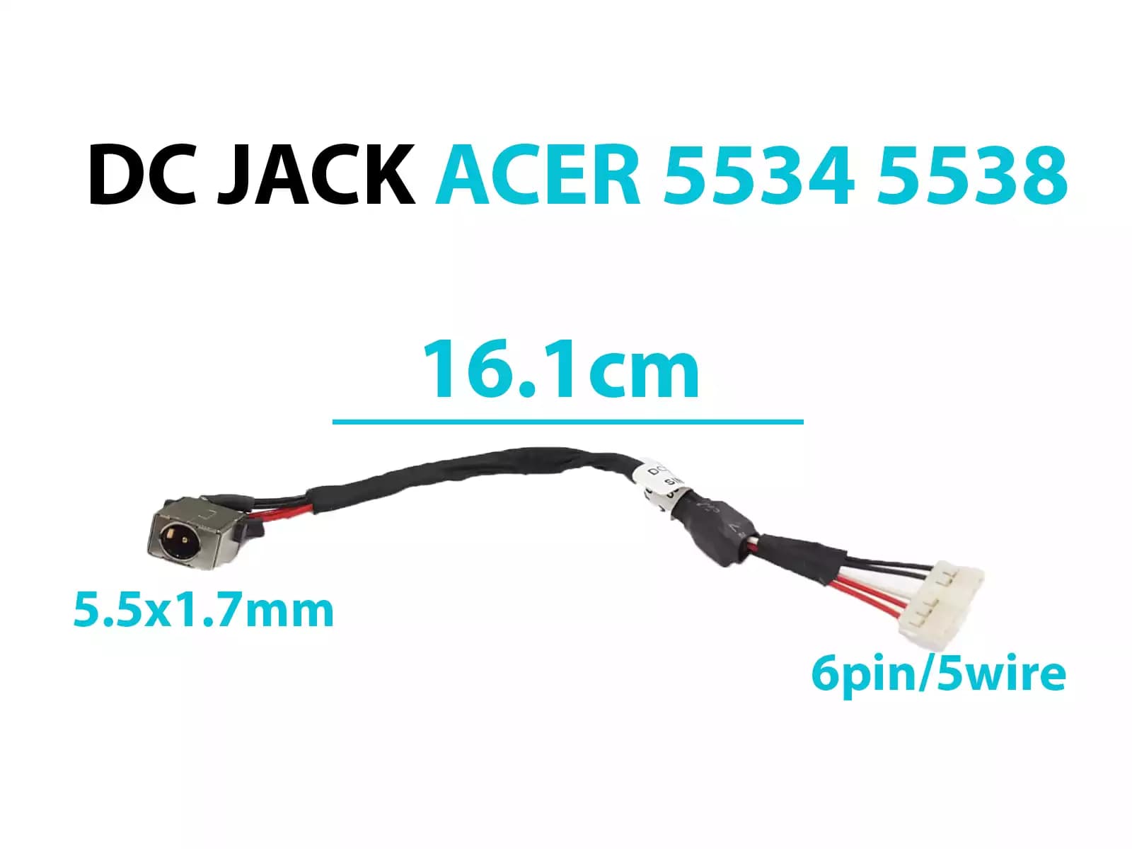 DC JACK ACER 5534 5538 CON CABLE — imagen 1