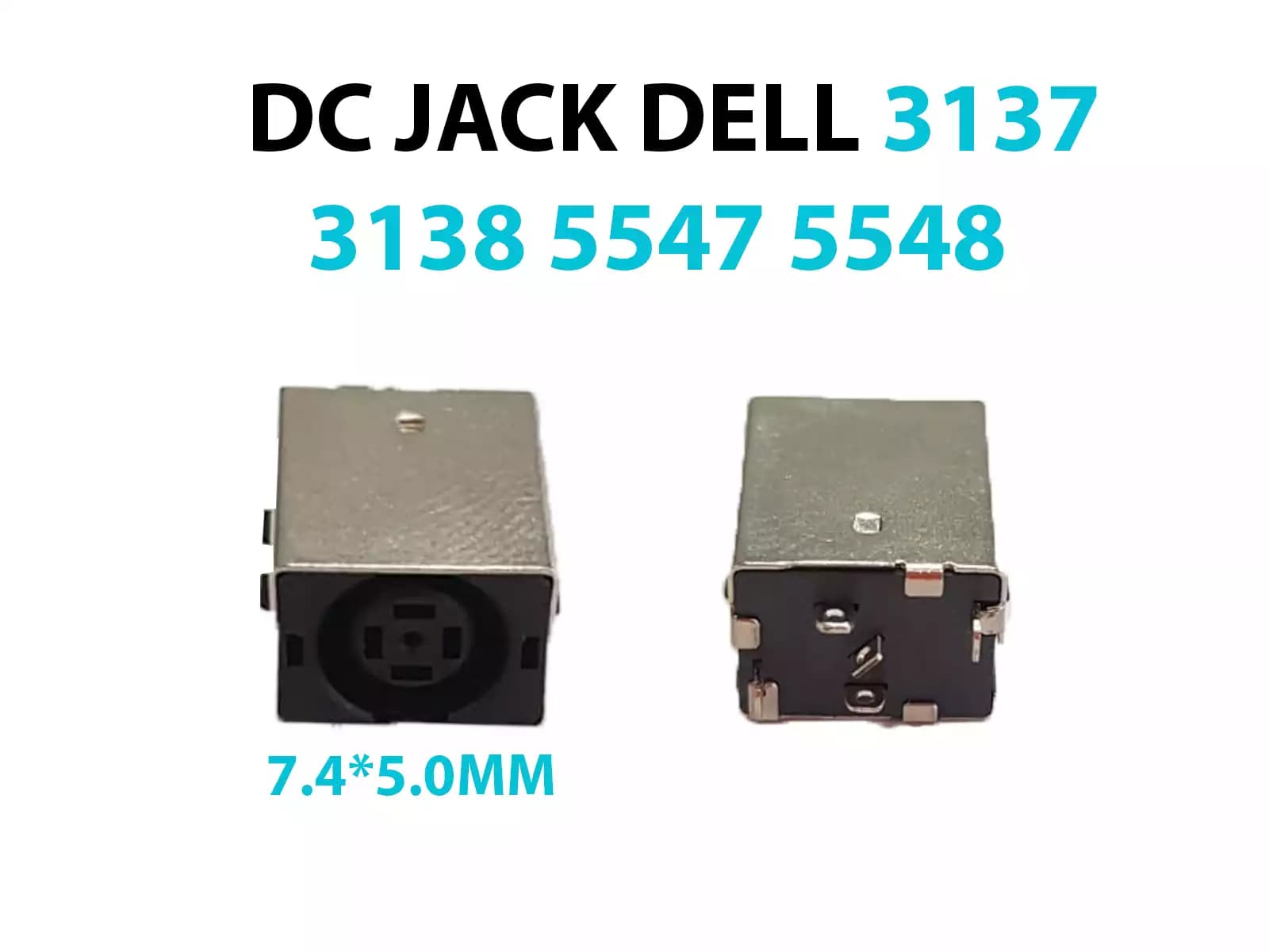 DC JACK DELL 3137 3138 5547 5548 SIN CABLE — imagen 1
