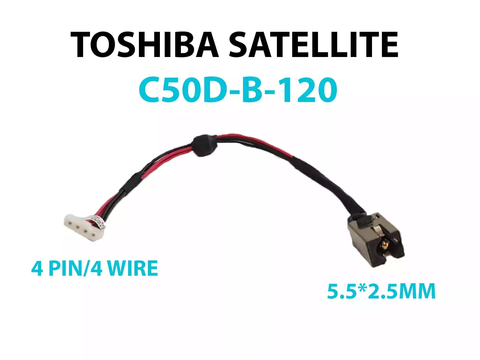 DC JACK TOSHIBA SATELLITE C50D-B-120CON CABLE — imagen 1