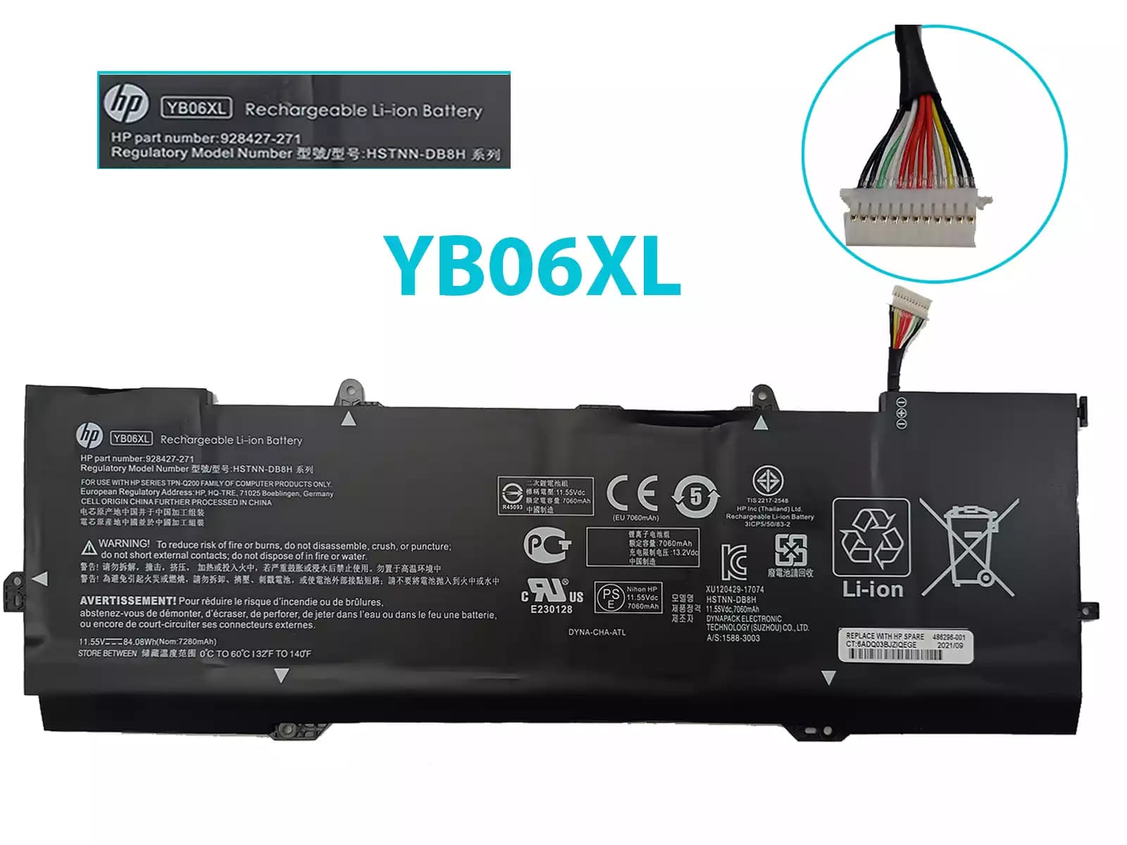 BATERIA HP YB06XL INTERNA *ORIGINAL* — imagen 1