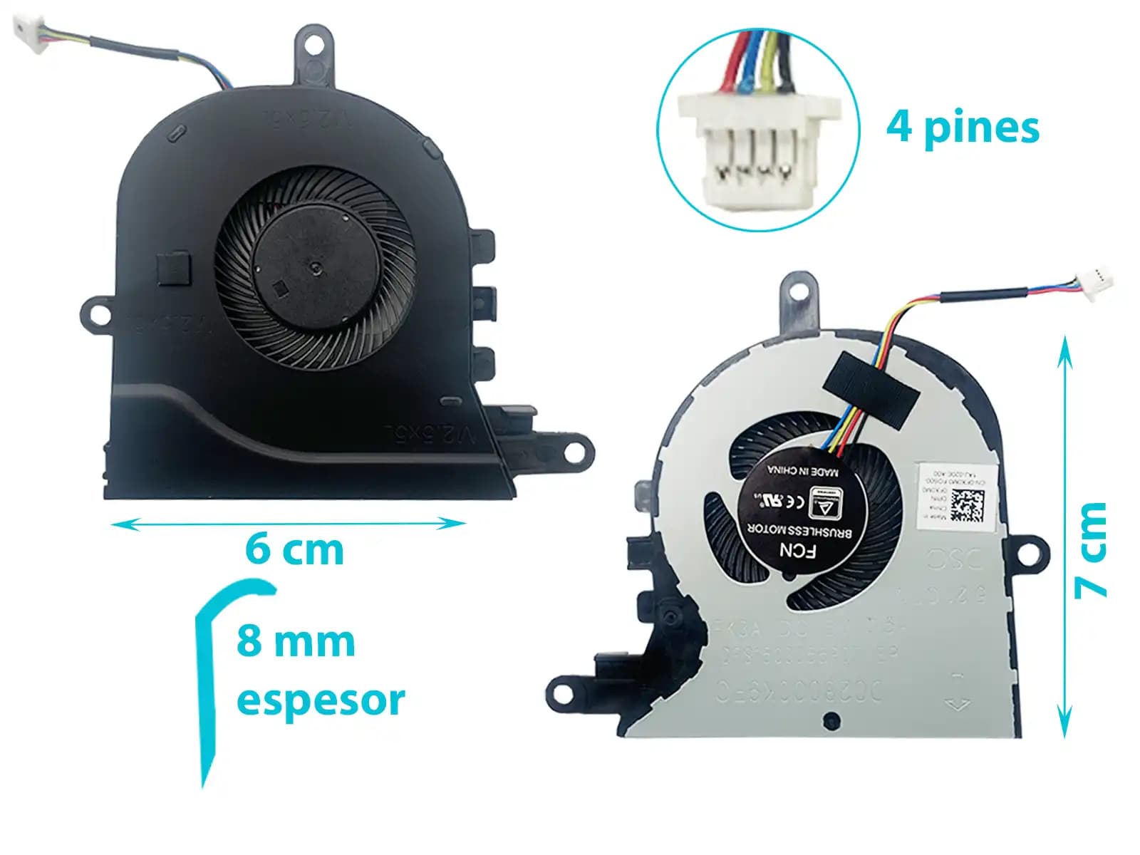COOLER DELL 3590 L3590 E3590 15 5570 5575 OFX0M0 — imagen 1