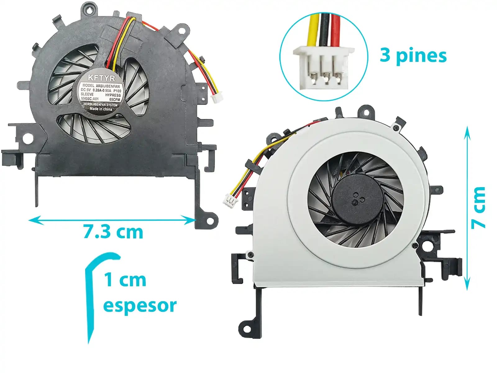COOLER ACER 4339 4250 4253 4552 4552G 4739 4739Z 4749 D529 MF60090V1-C090-G99 (3 LINES) — imagen 1