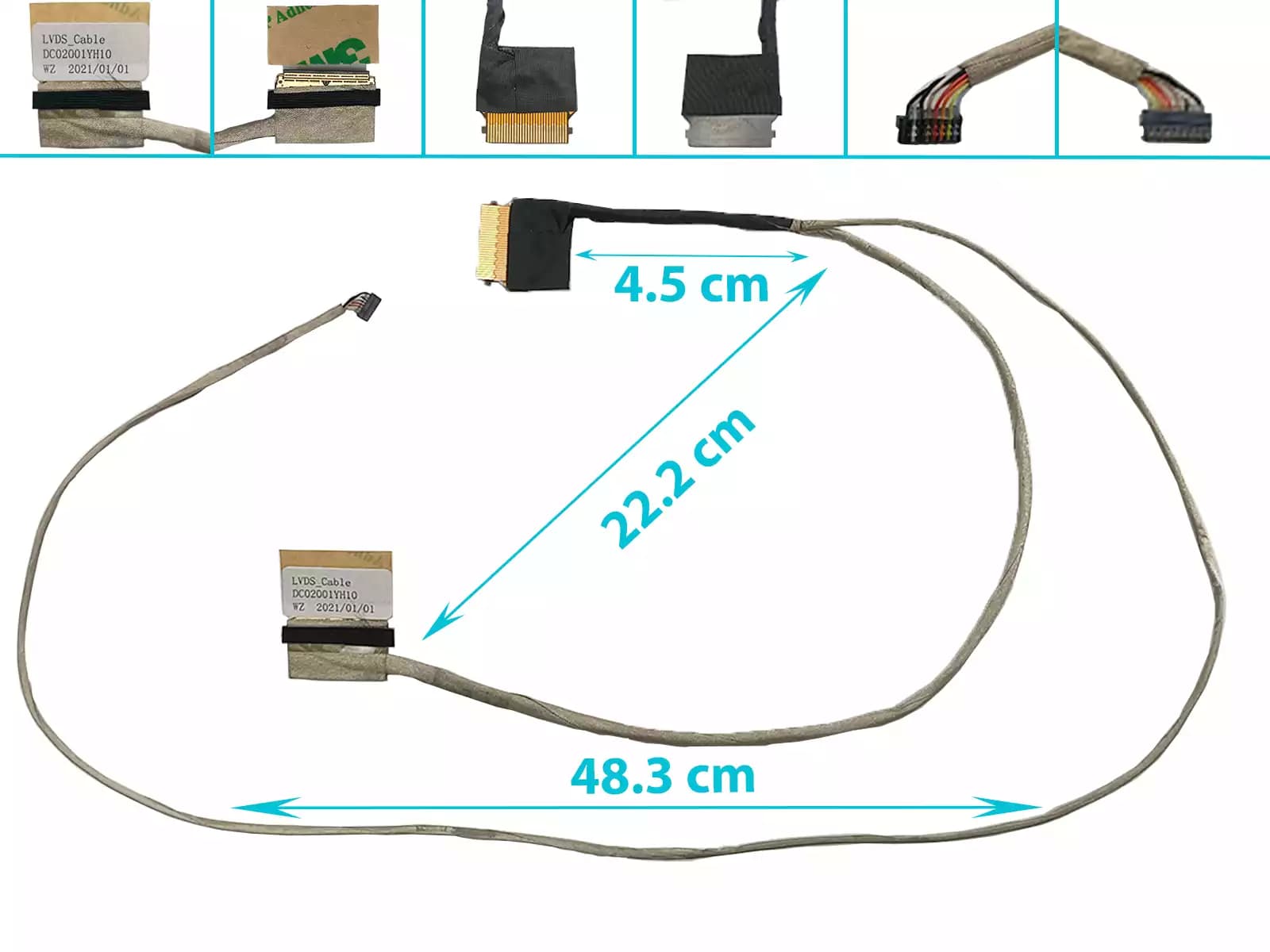 FLEX DE VIDEO LENOVO IDEAPAD 320-17IKB 320-17ISK 320-17 DC02001YH10 30 PINES — imagen 1