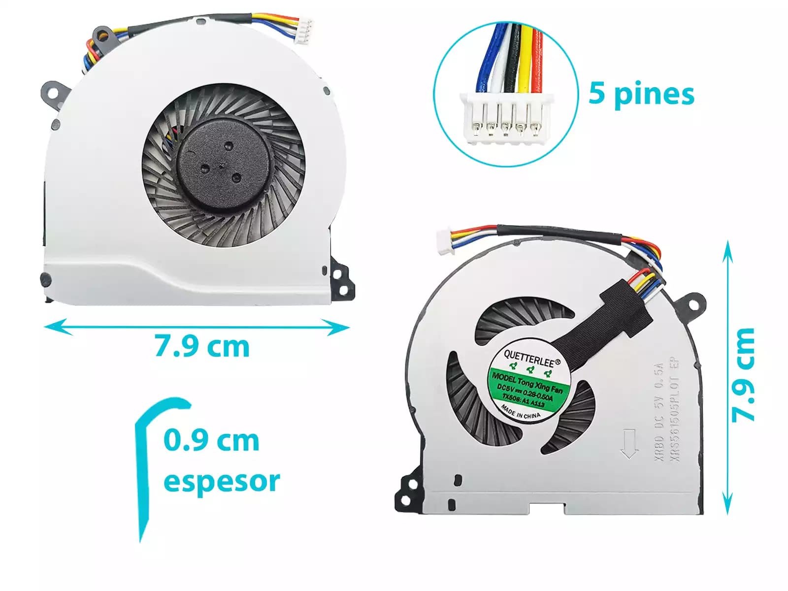 COOLER LENOVO 310-15ABR 310-14IKB 310-15IKB (5 LINES) — imagen 1