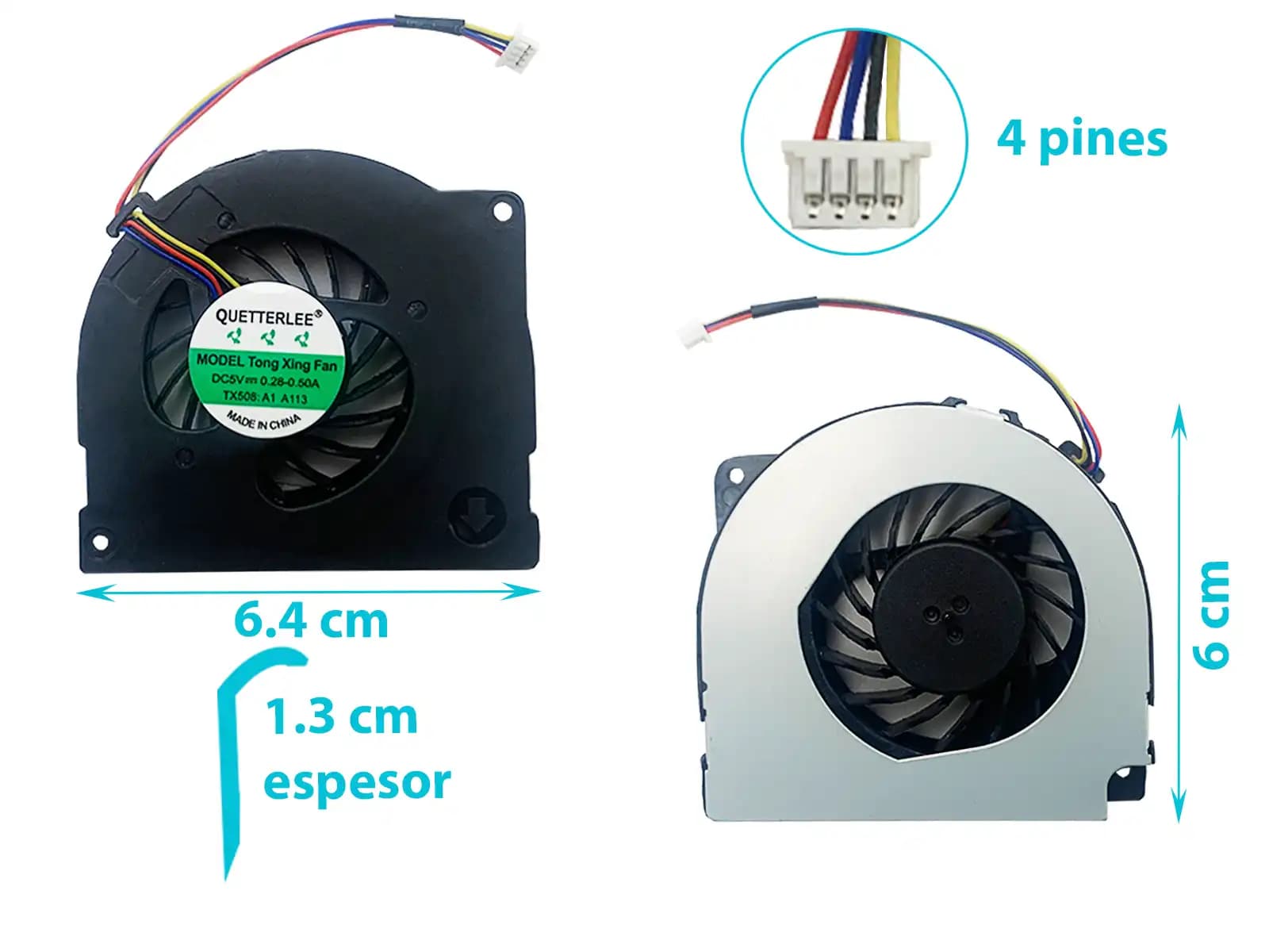 COOLER ASUS K42 K42F K42N K42J K42JC K42JR (4 LINES) — imagen 1