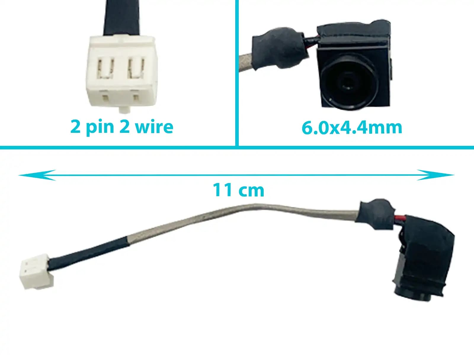 DC JACK SONY VAIO PCG-7141 CON CABLE LARGO 11 CM — imagen 1