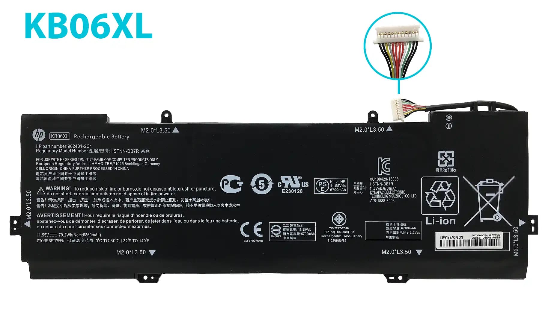 BATERIA HP X360 15-B SERIES KB06XL INTERNA *ORIGINAL* — imagen 1