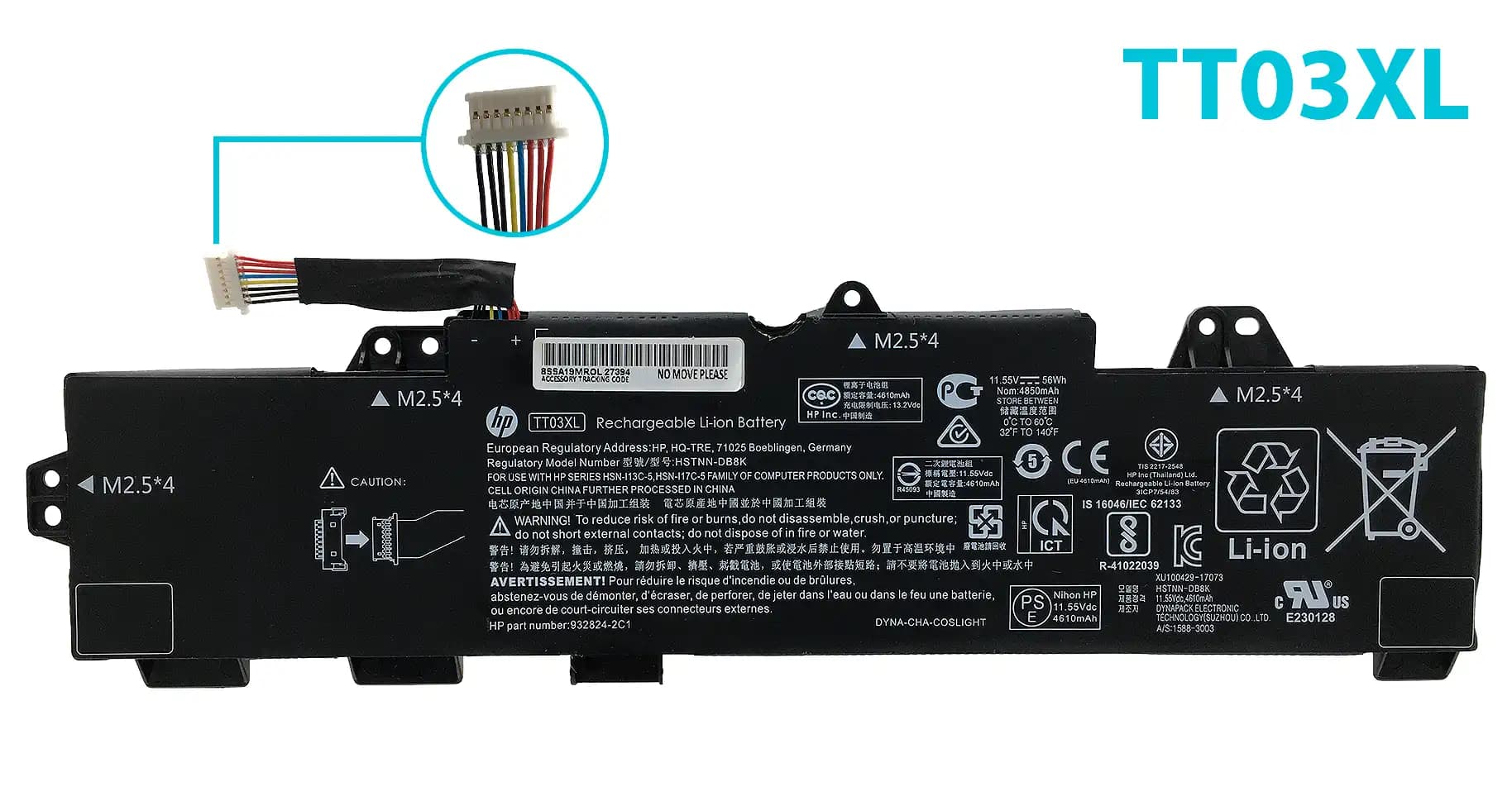 BATERIA HP 850 G5 TT03XL INTERNA *ORIGINAL* — imagen 1