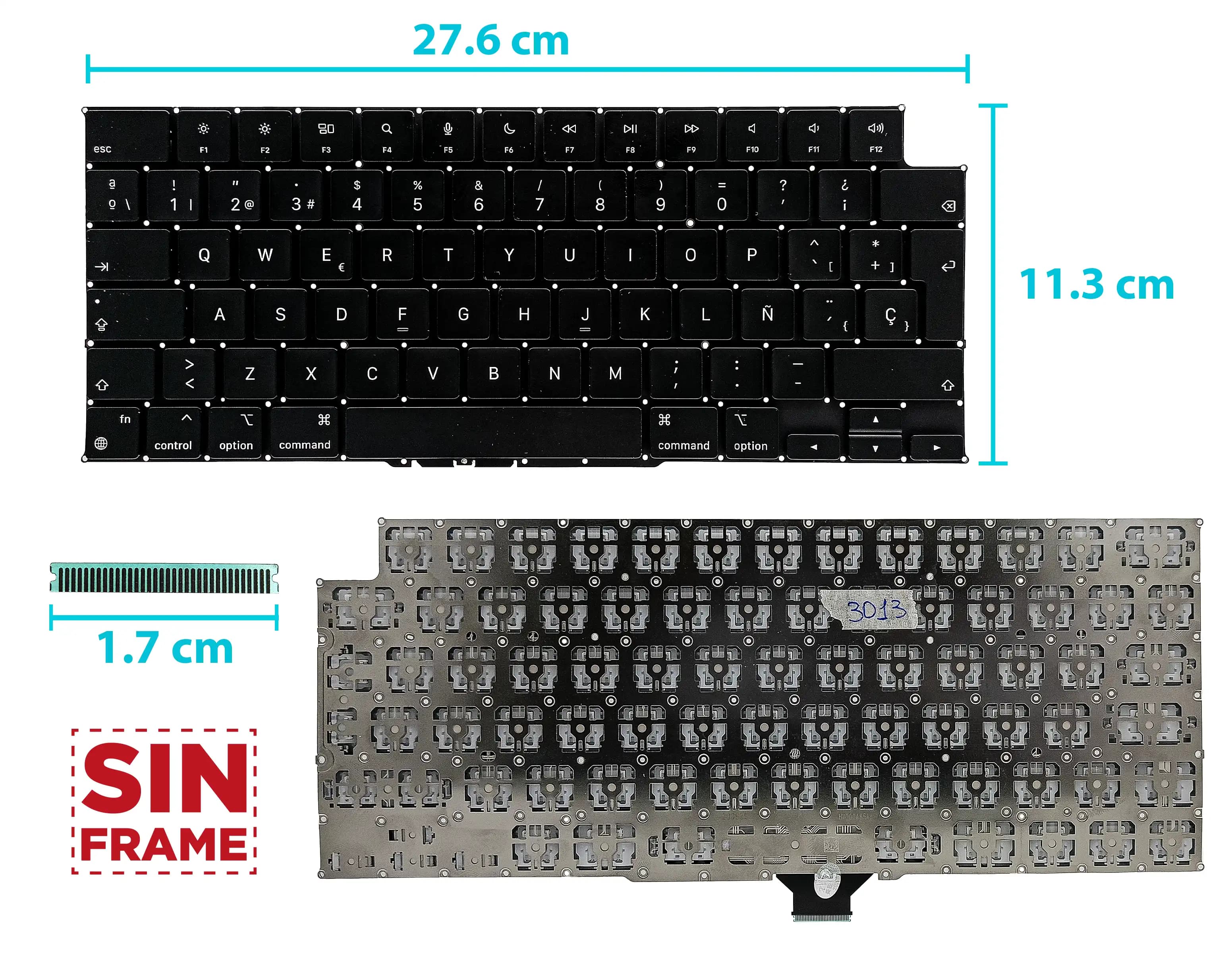 TECLADO LENOVO FLEX 5 14ARE05 5 14IIL05 5 14ITL05 5 14ALC05 SIN FRAME CON BACKLIGTH US — imagen 1