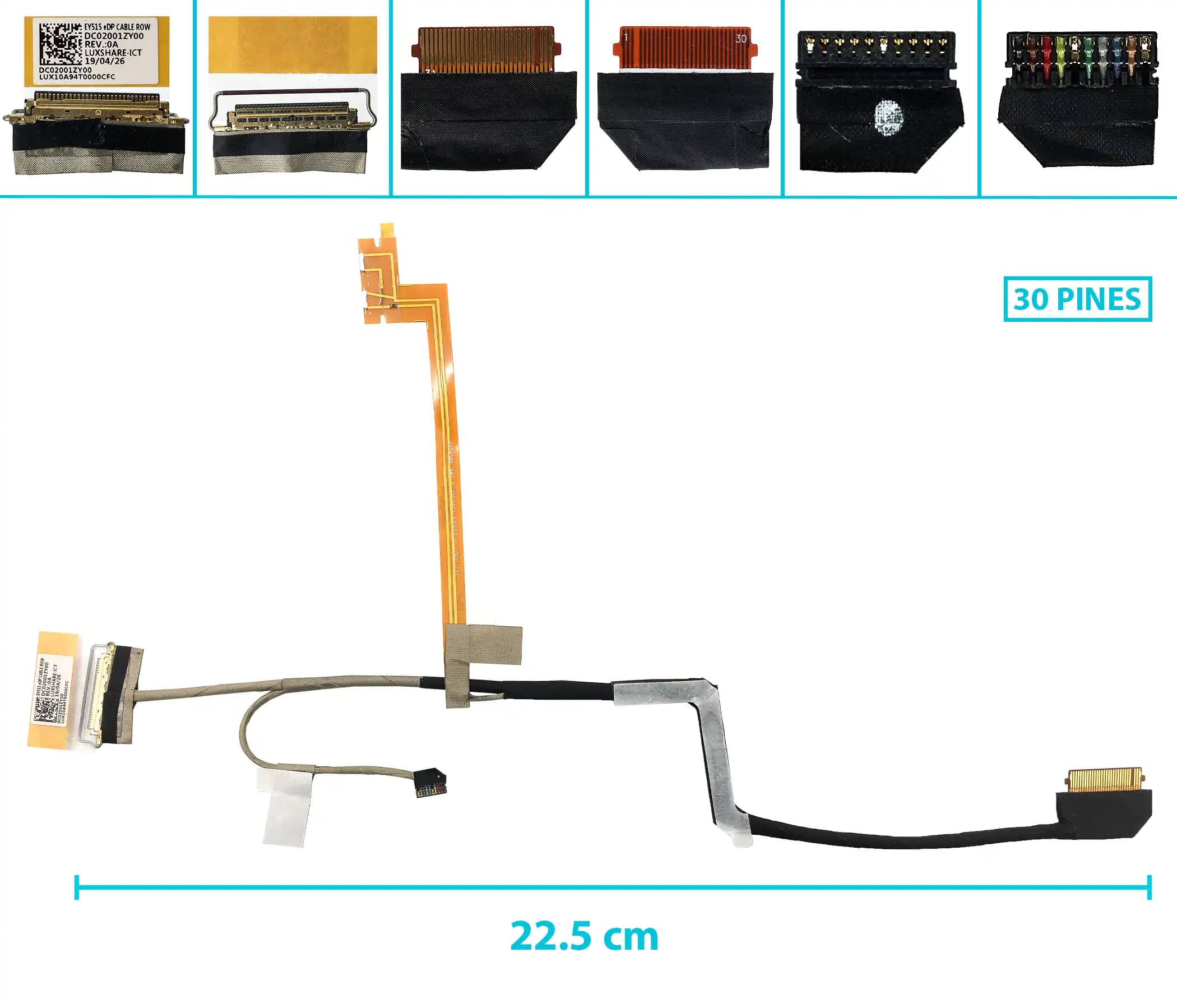 FLEX DE VIDEO LENOVO Y530-15ICH Y7000-15 Y530-15 2019 Y7000-15ISK DC02001ZY10 DC02001ZY00 30 PINES — imagen 1