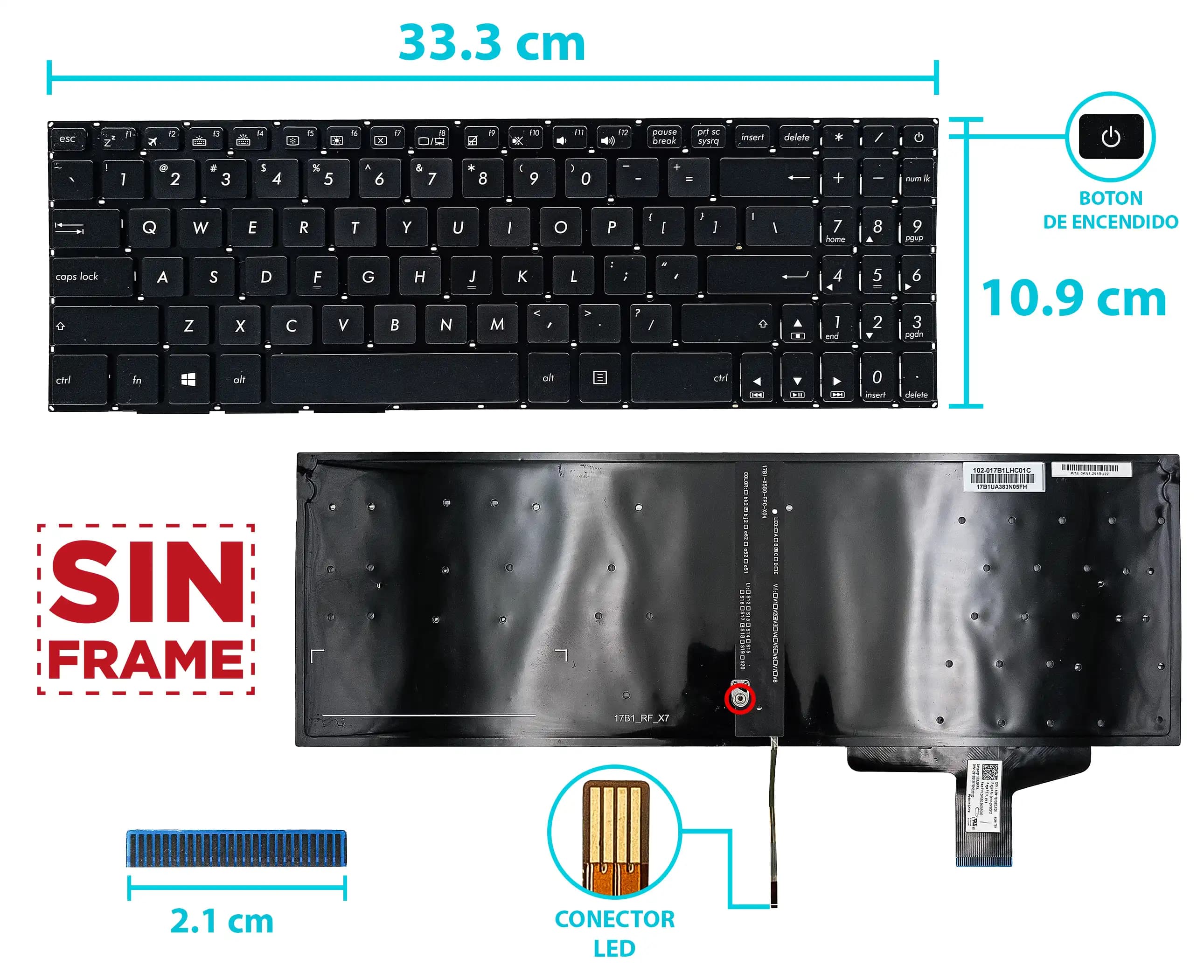 El producto es compatible con los numeros de parte: — imagen 1