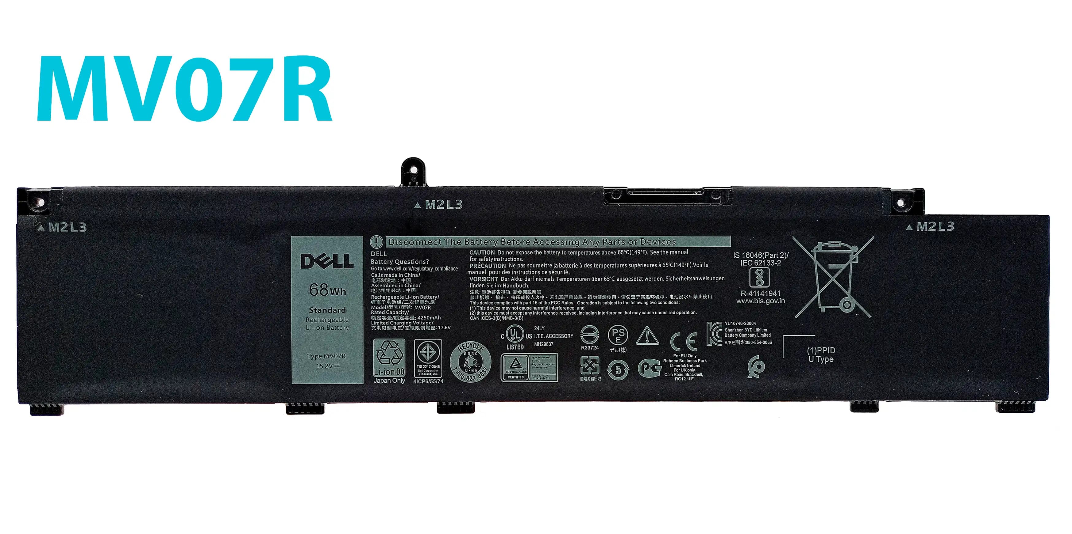 BATERIA DELL G3 15 3500 MV07R INTERNA *ORIGINAL* — imagen 1
