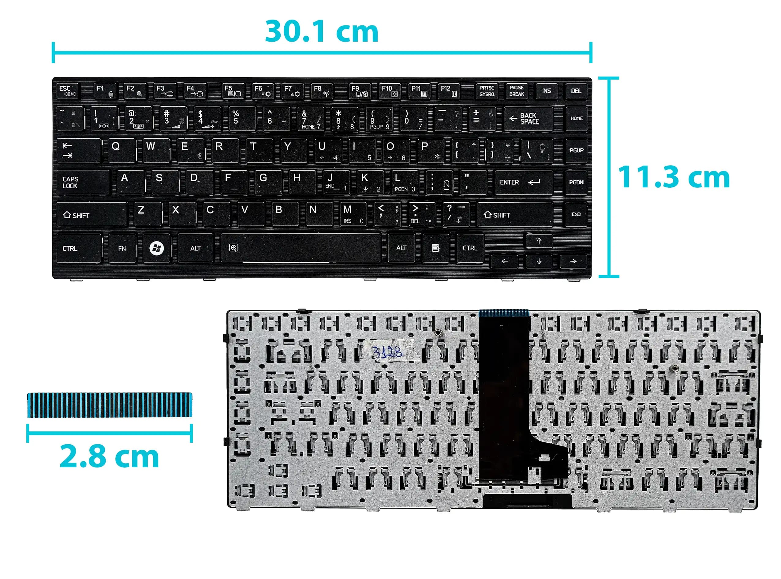 TECLADO TOSHIBA M645 SIN BACKLIGTH US — imagen 1