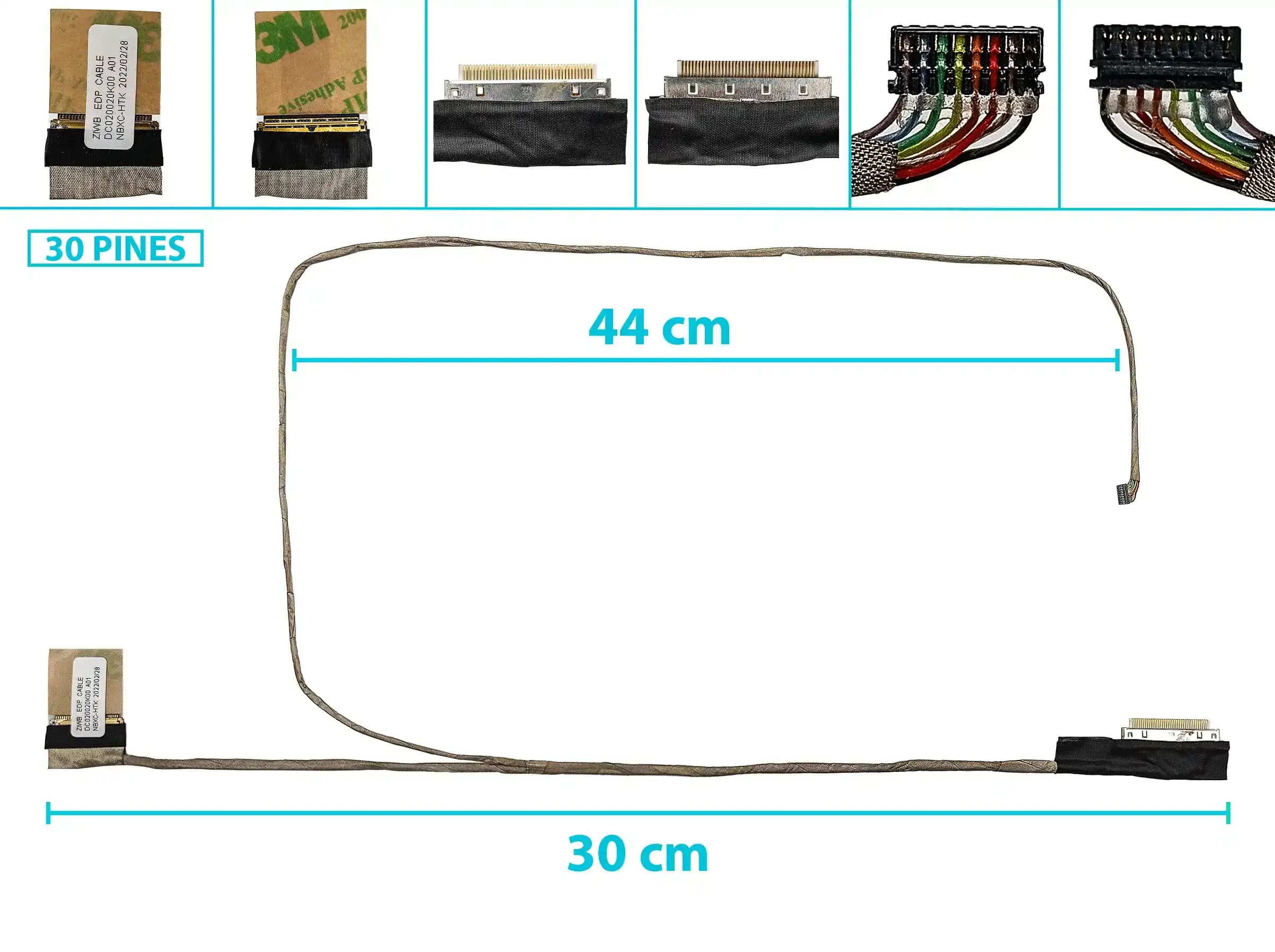FLEX DE VIDEO LENOVO B40-30 -45 -70 E40-30 E40-70 E40-80 E41-80 N40-70 B41-30 DC020020K00 DC02001XP00 — imagen 1