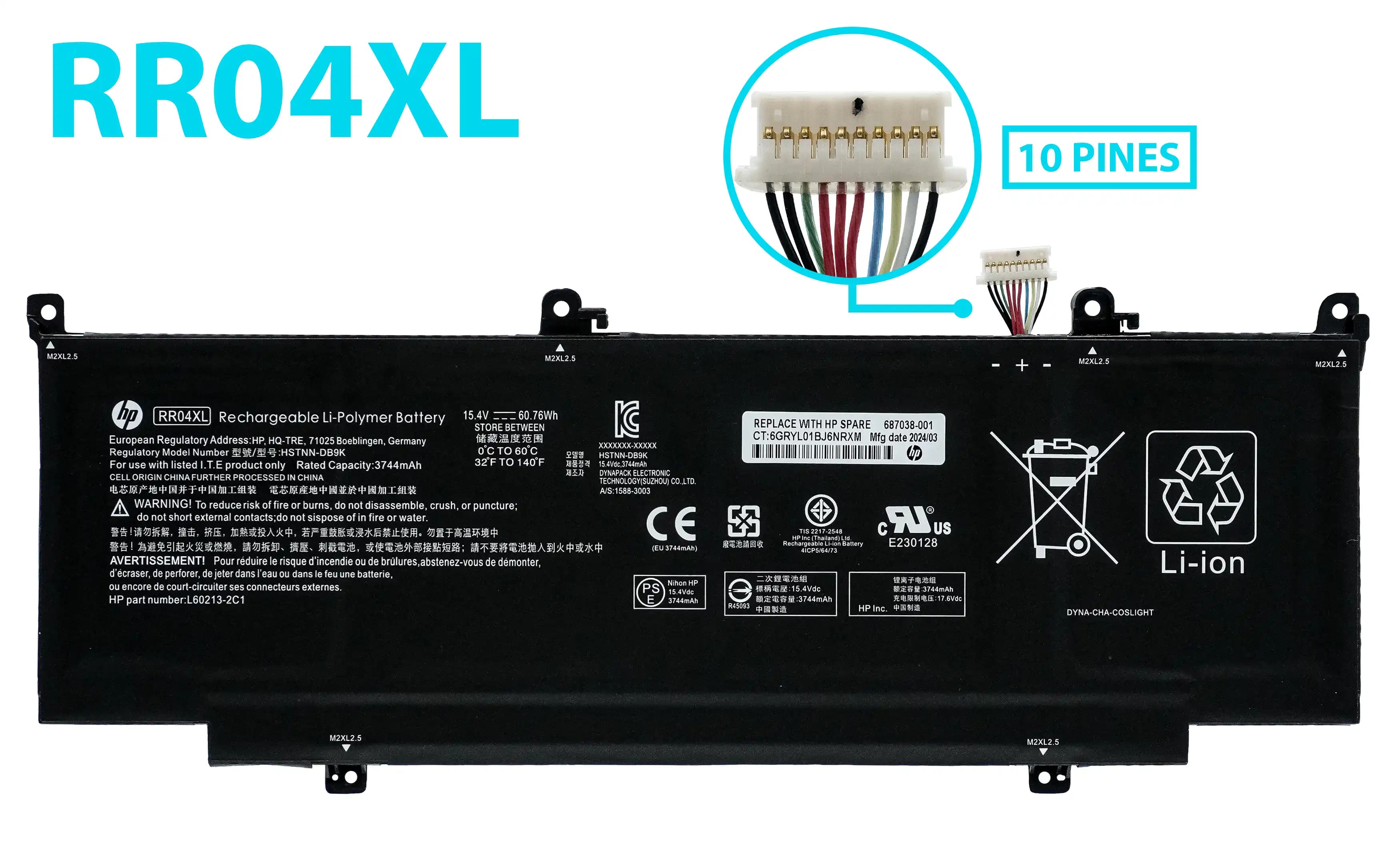 BATERIA HP RR04XL SPECTRE X360 13-AW 13T-AW INTERNA *ORIGINAL* — imagen 1