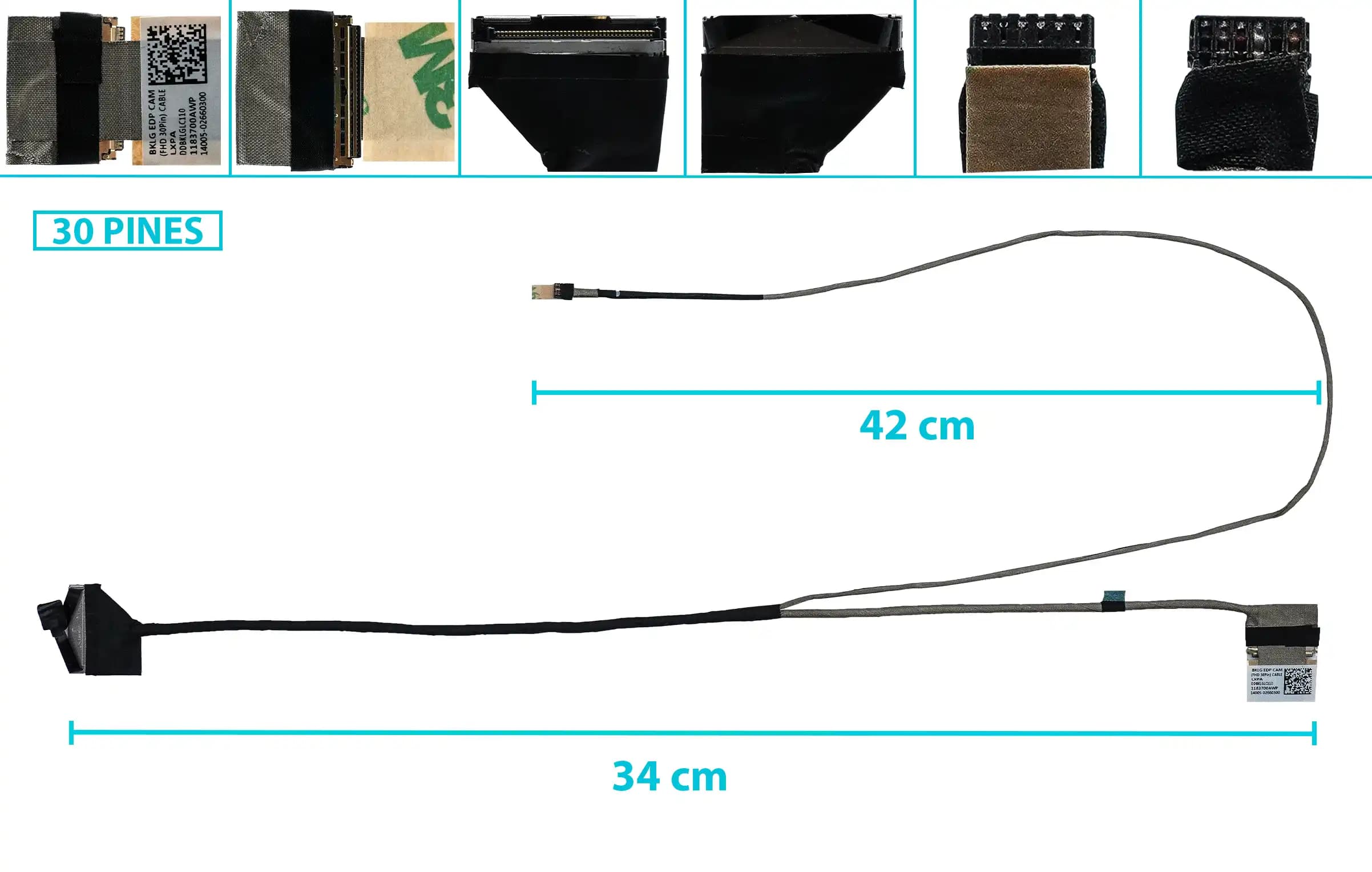 FLEX DE VIDEO ASUS FX504 X504G FX504GE DDBKLGLC110 14005-02660300 (30 PINES) — imagen 1