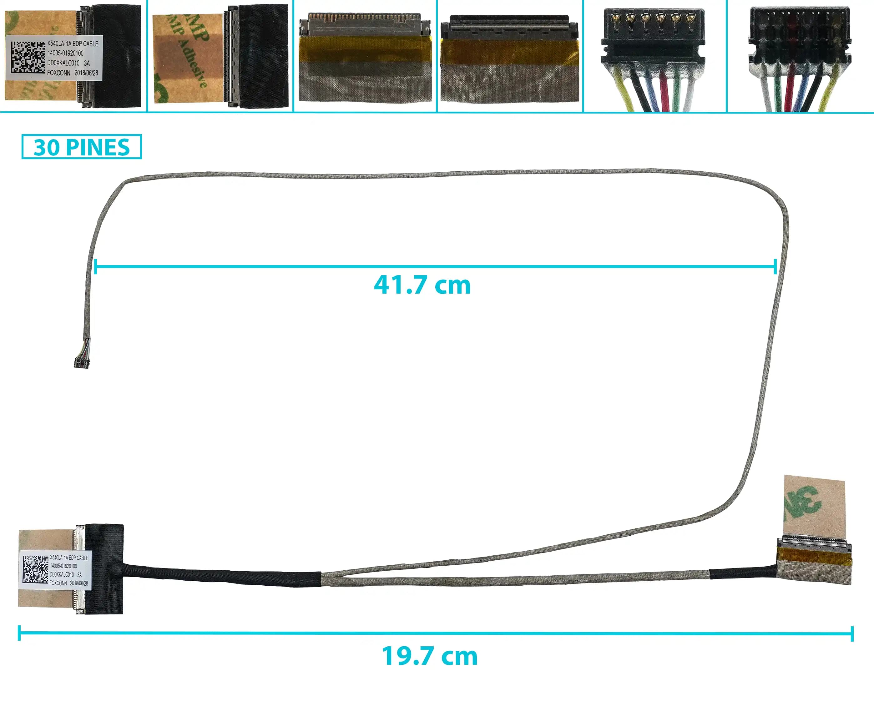 FLEX DE VIDEO ASUS X540S X540 X540L DD0XKALC010 R540S X540SA 14005-01920100 — imagen 1