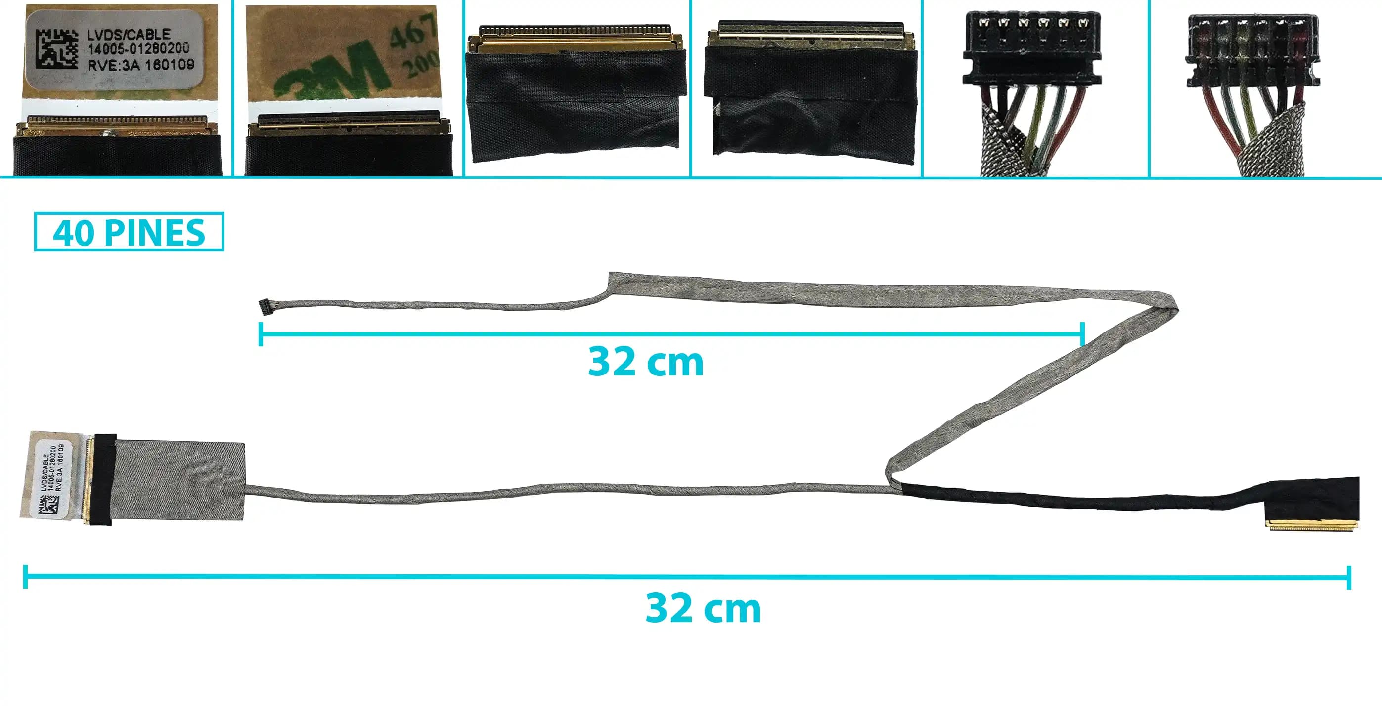 FLEX DE VIDEO ASUS X553 X553MA X553M D553MA X503M X503MA R515MA 14005-0128020 40 PINES — imagen 1