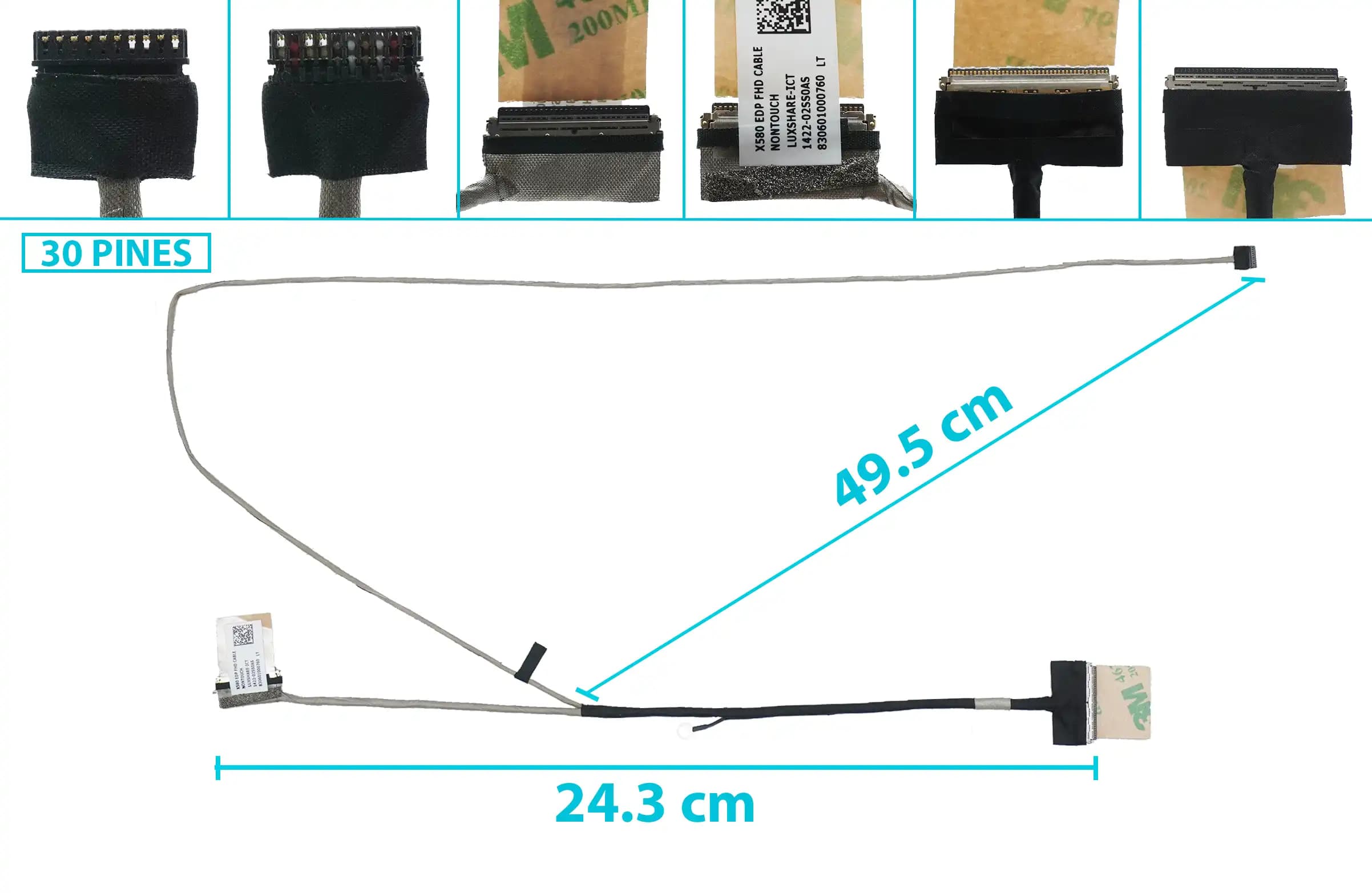 FLEX DE VIDEO ASUS VIVOBOOK X580 X580VD N580V X580G X580GD 1422-02SS0AS 1422-02YS0AS 1422-02SR0AS 1422-02SS0AS 1422-02Y2Y2YYS0AS 1422-02YYYYS0AS — imagen 2