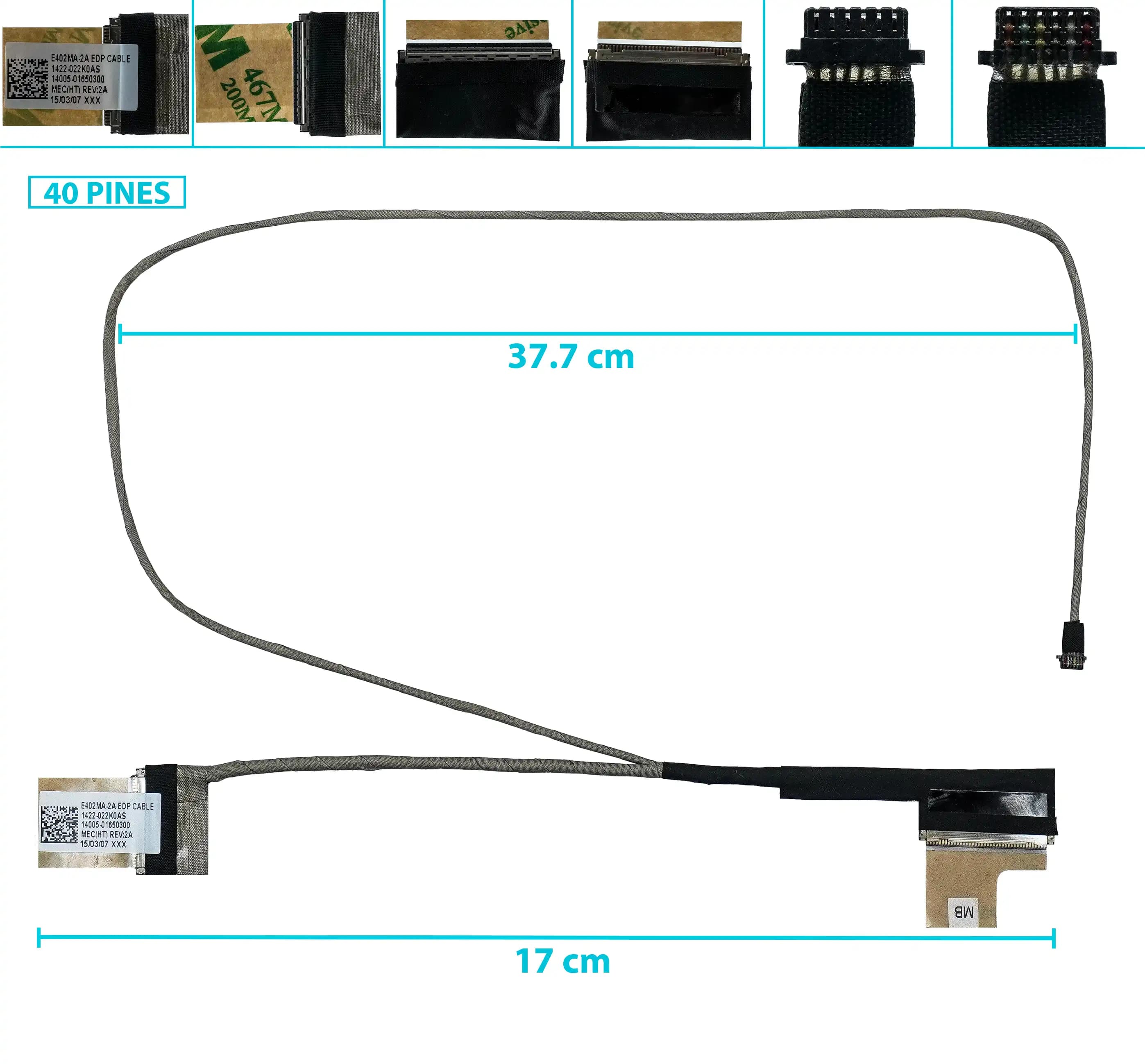 FLEX DE VIDEO ASUS E402S E402M E402MA 1422-022K0AS 14005-01650300 14005-01650400 14005-01650100 — imagen 1