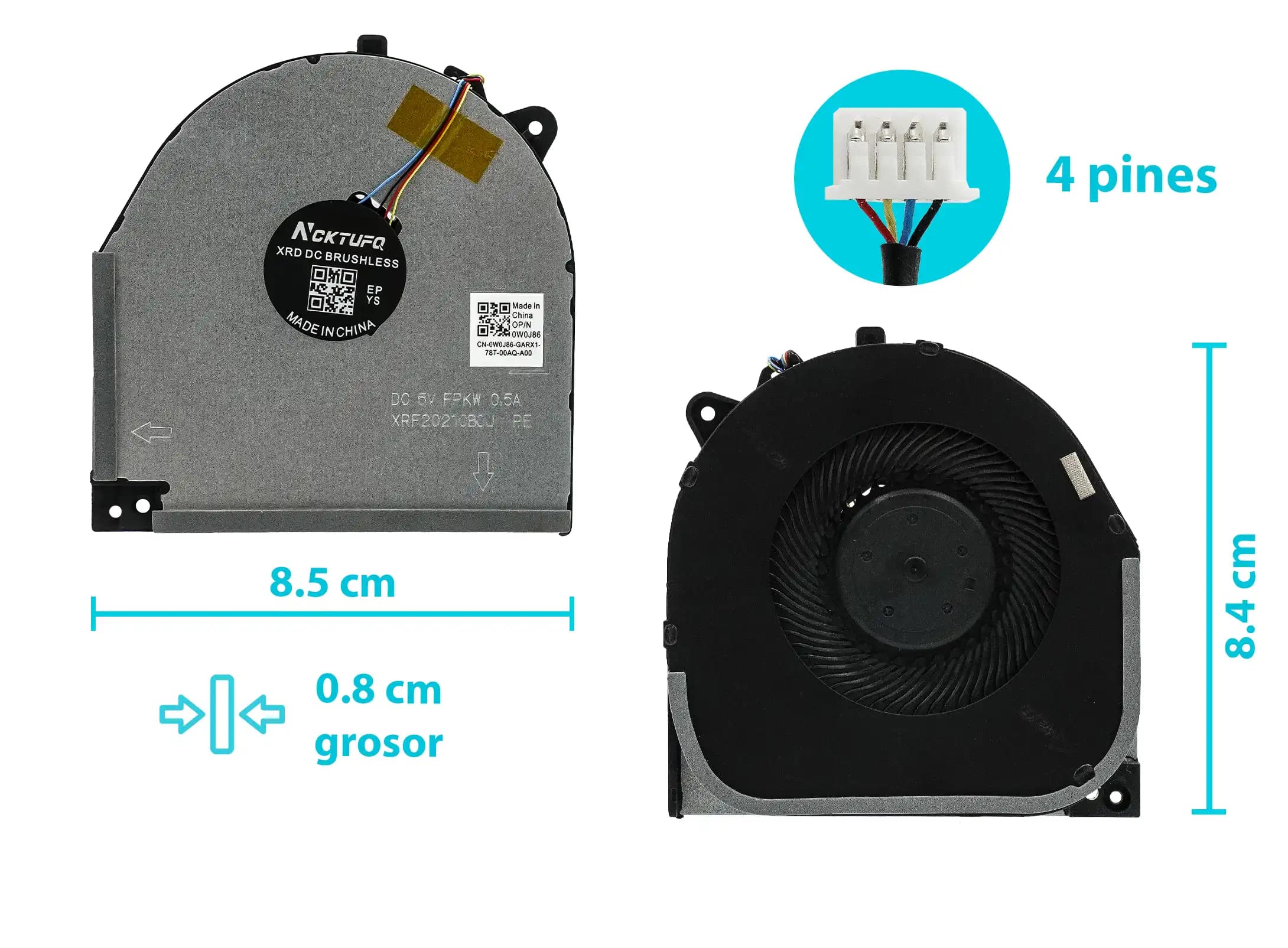 COOLER ASUS Y540 Y540-15 Y540-15IRH Y530-15 Y7000 GPU (4 LINES) — imagen 1