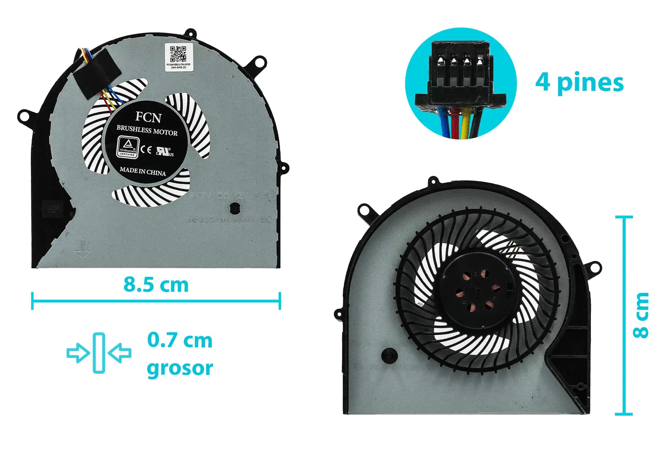 COOLER ASUS ROG STRIX L503V GL503VM FX503 FX503V FX503VM GL703GE GL703VM (4 LINES) — imagen 1