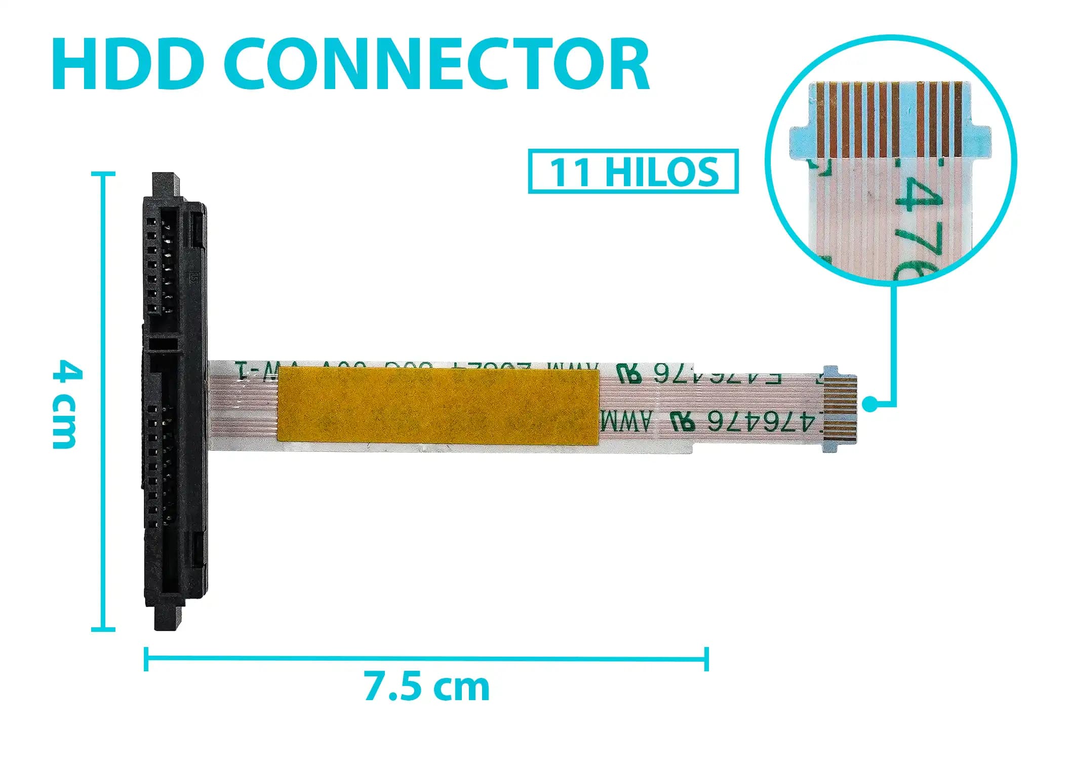 HARD DRIVE HDD CONNECTOR HP X360 14M-CD 14-CD 450.0E807.0021 L18218-001 — imagen 1