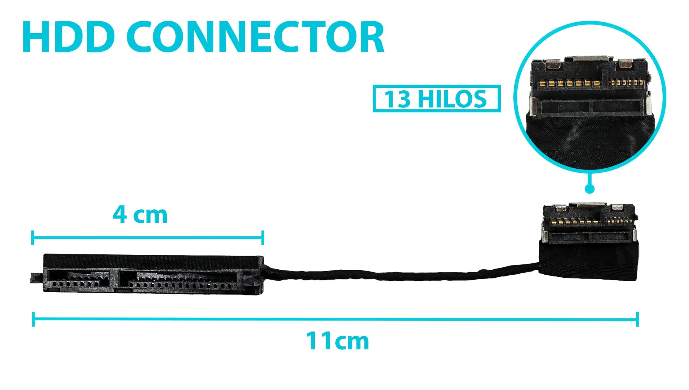 HARD DRIVE HDD CONNECTOR HP 450 455 250 640 645 650 655 G1 1000 2000 6017B0362201 — imagen 1