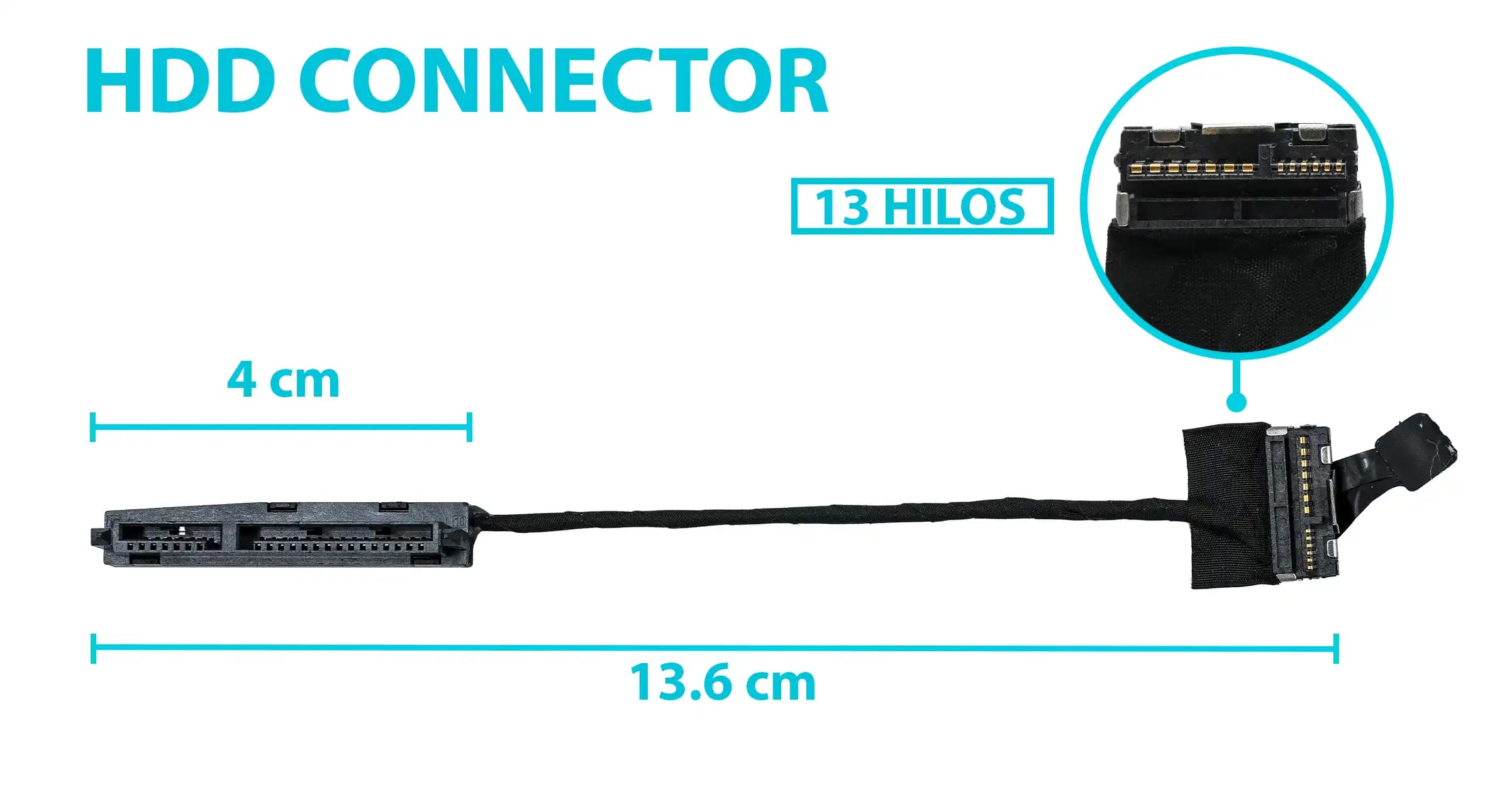 HARD DRIVE HDD CONNECTOR HP PAVILION 14-N 15-N SERIES DD0JW6HD000 — imagen 1