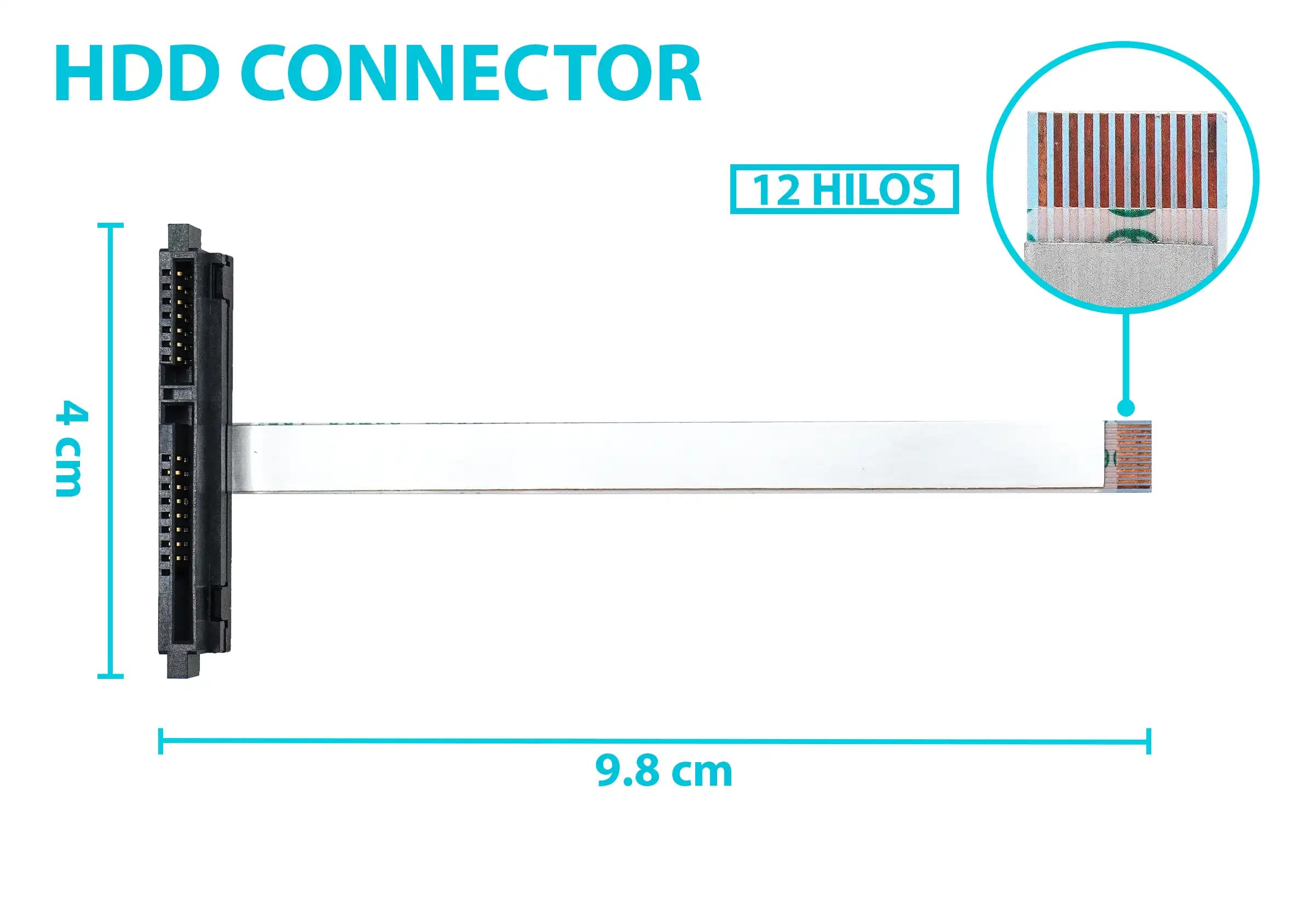 HARD DRIVE HDD CONNECTOR DELL INSPIRON 15R 7000 7566 7567 NBX00023700 — imagen 1