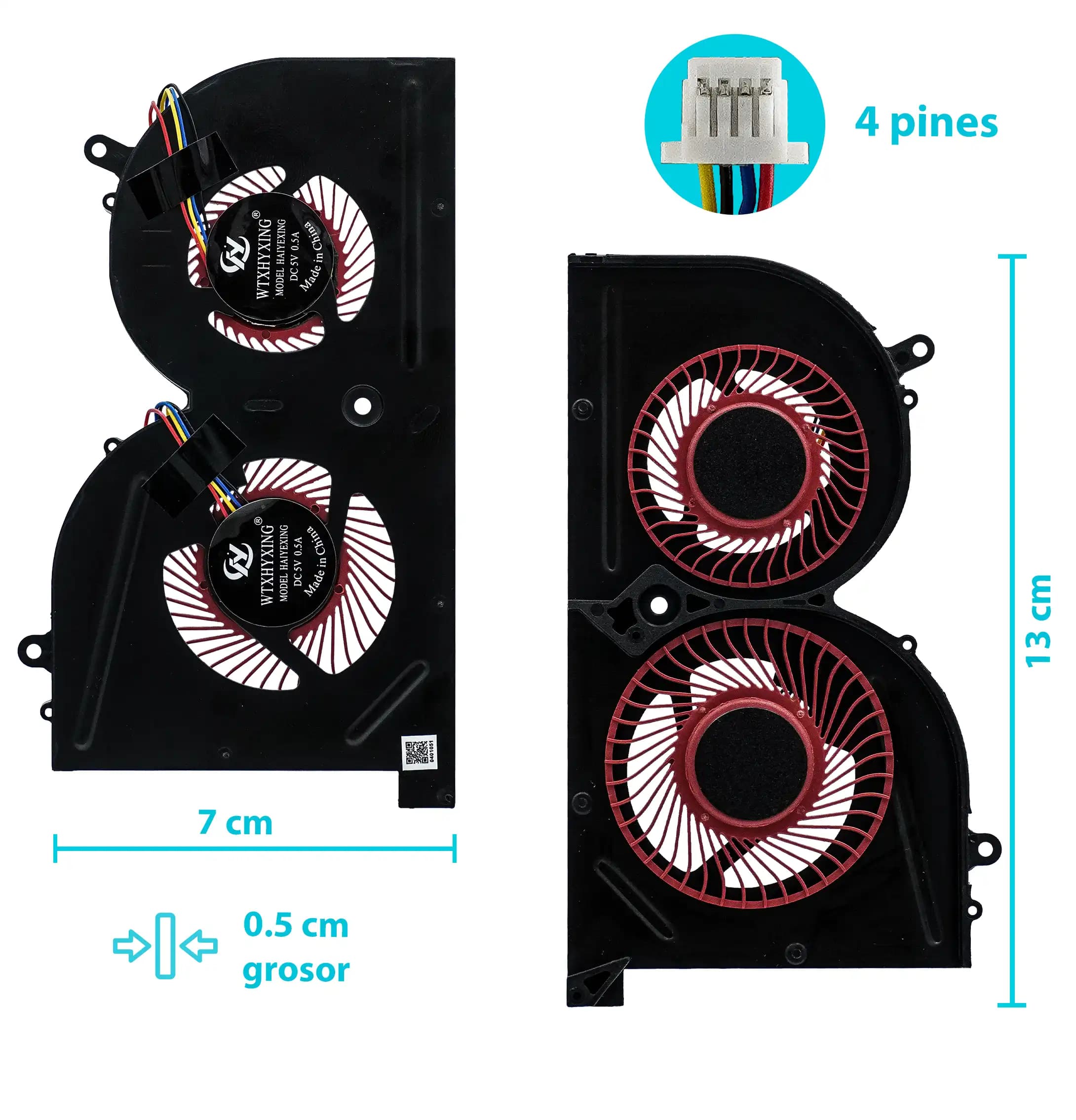 COOLER MSI GS63 GS63VR 6RF-001US GS73 MS-16K2 MS-17B MS-17B1 — imagen 1