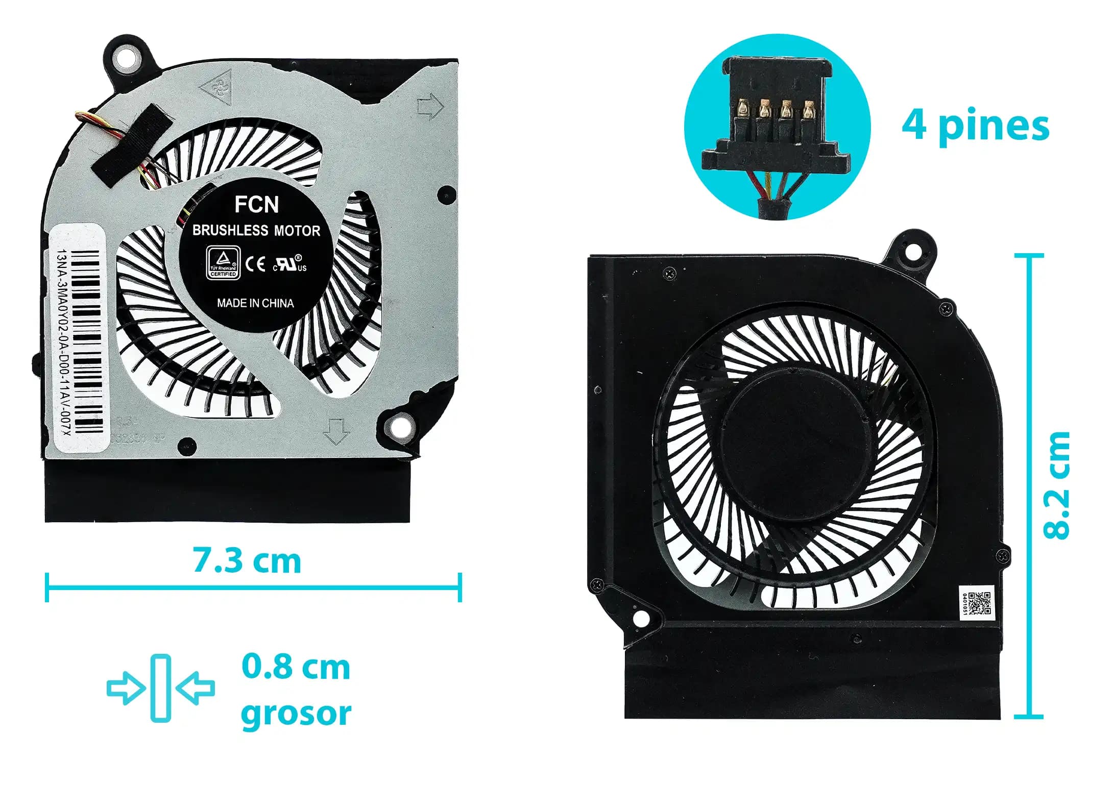 COOLER ACER CPU PREDATOR HELIOS 300 PH315-52 5V 0.5A — imagen 1