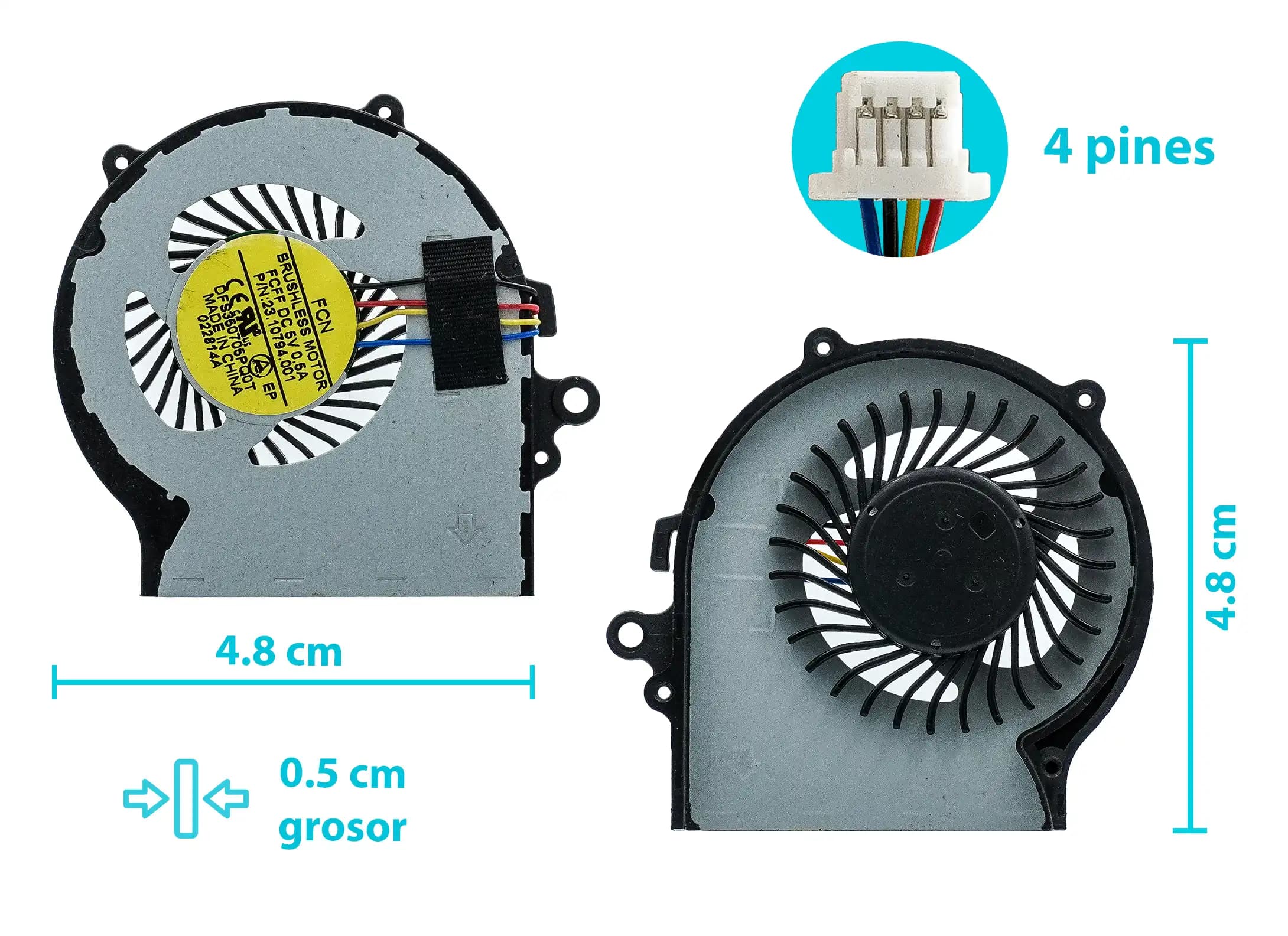 COOLER ACER ASPIRE V5-122P V5-122 V5-132 MS2377 (4 LINES) — imagen 1