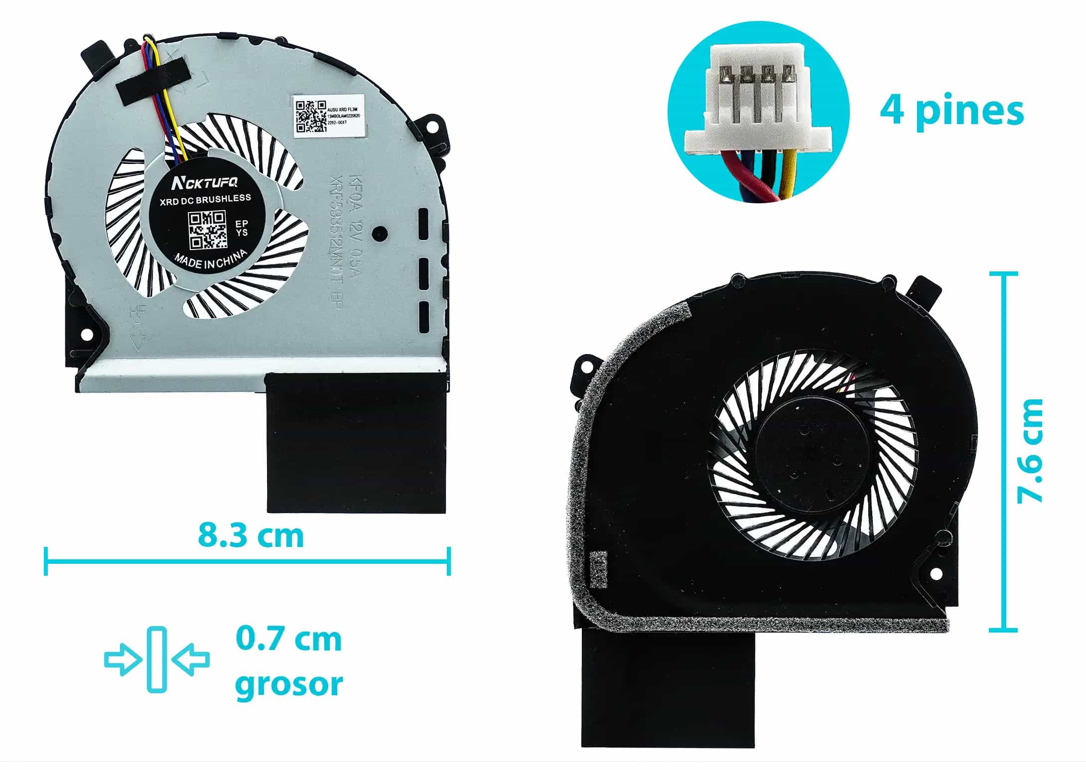 COOLER ASUS GPU ROG STRIX GL703 GL703GS GL703GM (4 LINES)