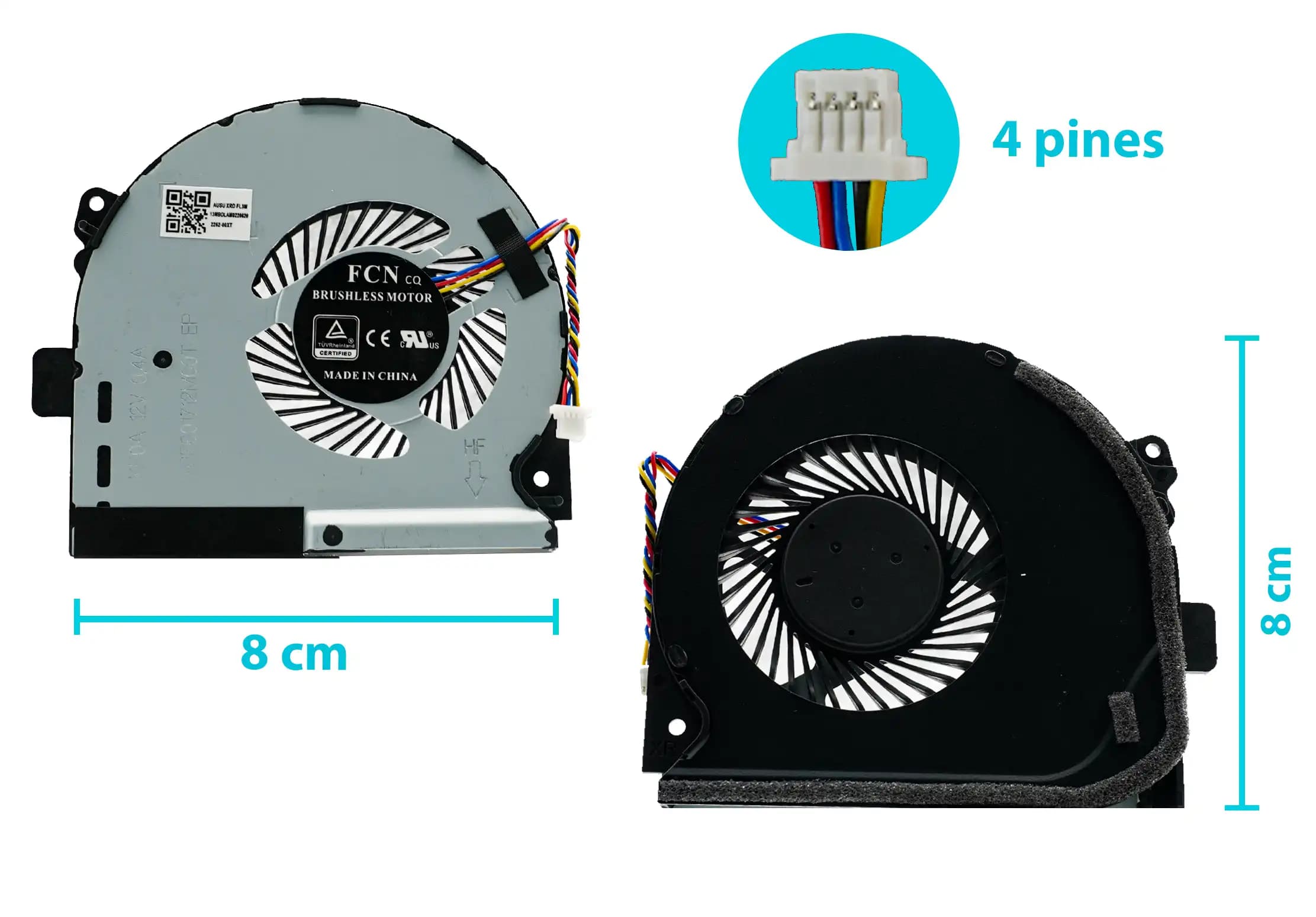 COOLER ASUS CPU ROG STRIX GL703 GL703GS GL703GM (4 LINES) — imagen 1