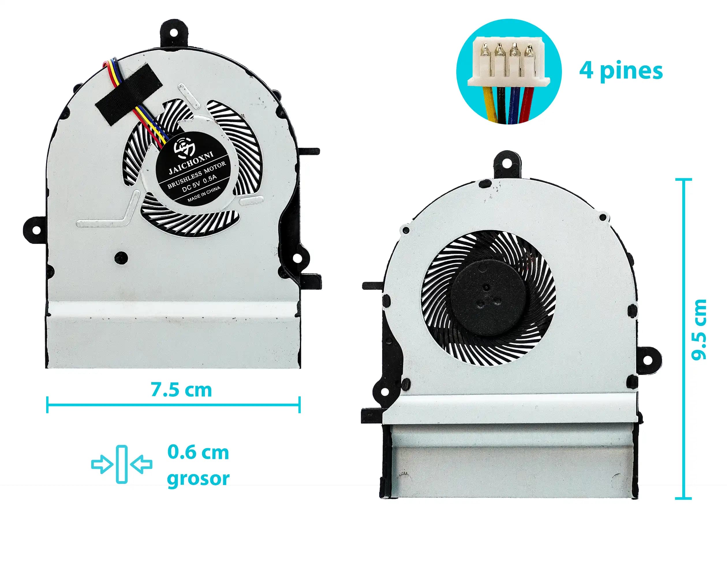 COOLER ASUS K501L K501LX K501UX A501L V505L (4 LINES) — imagen 1