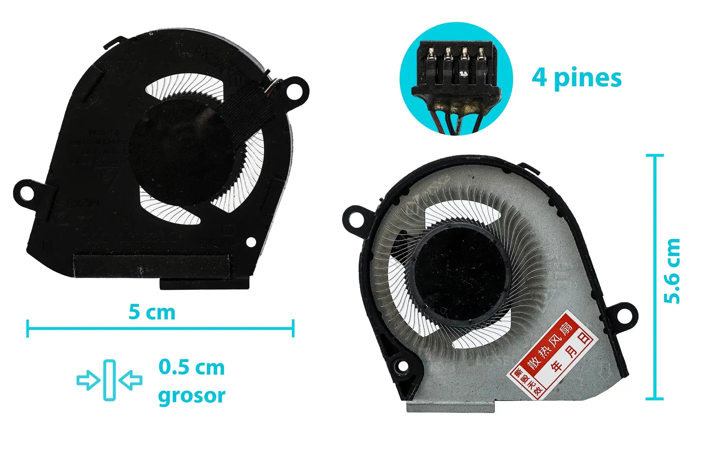 COOLER DELL LATITUDE 7300 SERIE EG50040S1-CF00-S9A (4 LINES) — imagen 1
