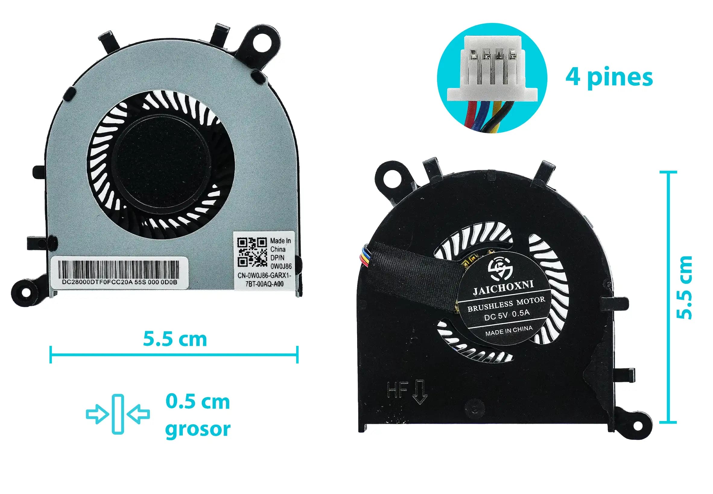 COOLER DELL XPS 13 9343 (4 LINES) — imagen 1
