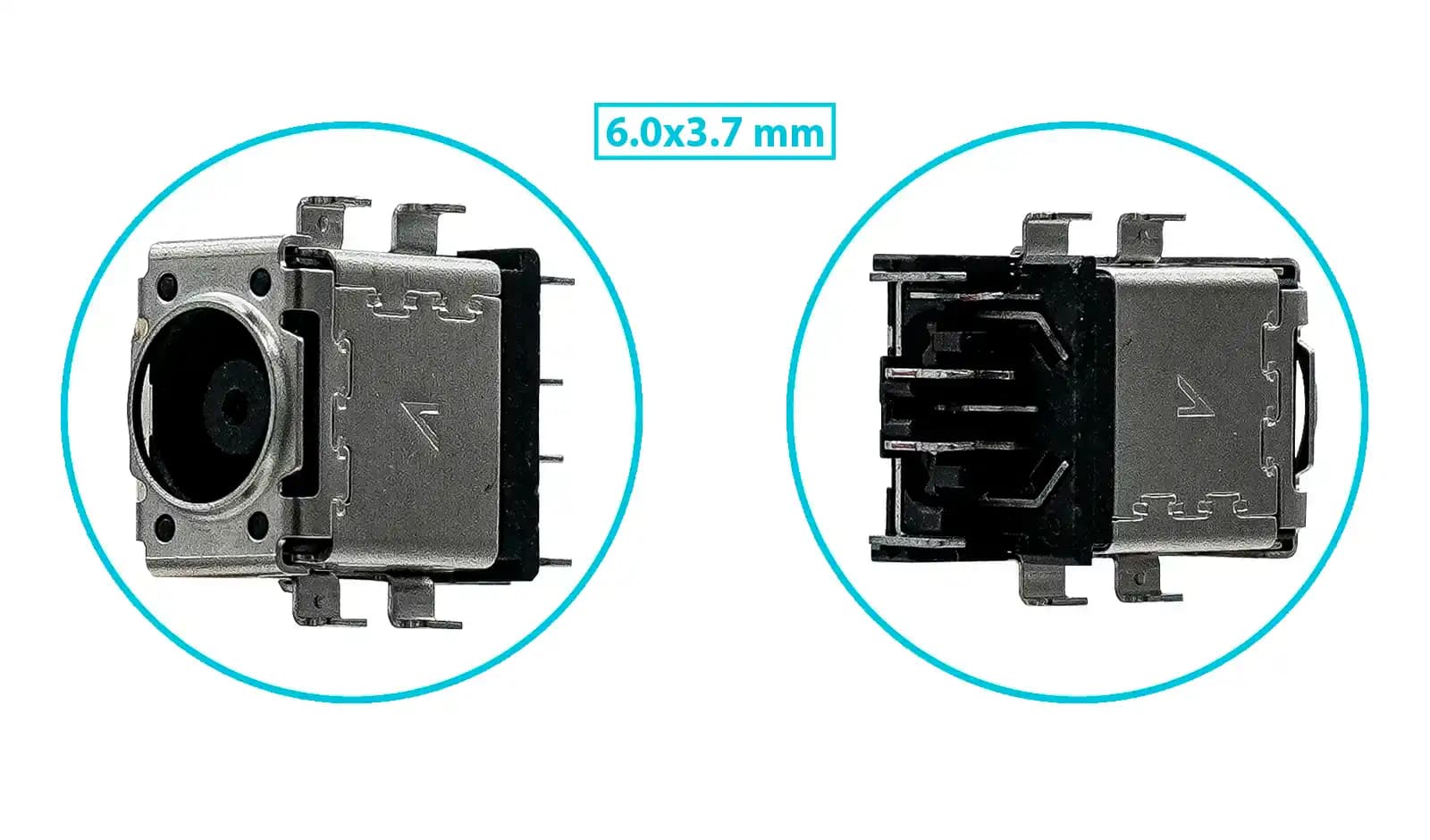 PIN DE CARGA DC JACK ASUS ROG STRIX SCAR GL703GS GL703GM G731 G731GW 6.0x3.0mm SIN CABLE — imagen 1