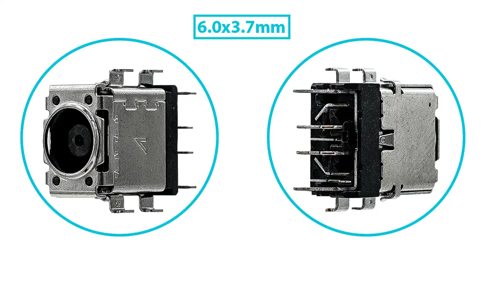 PIN DE CARGA DC JACK ASUS ROG STRIX G532 6.0x3.7mm SIN CABLE — imagen 1