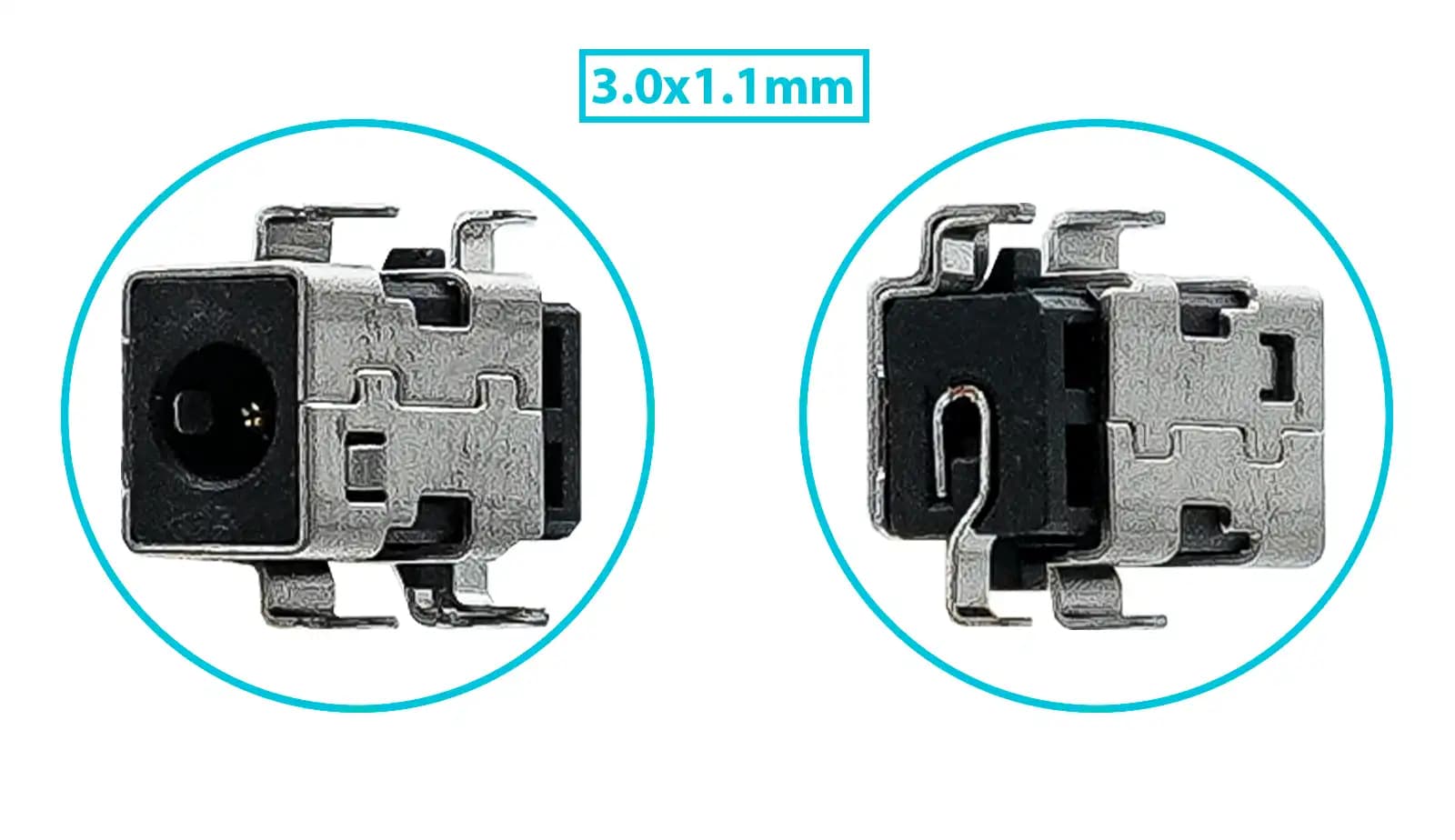 PIN DE CARGA DC JACK ACER R5-571T-57Z0 3.0x1.0mm SIN CABLE — imagen 1