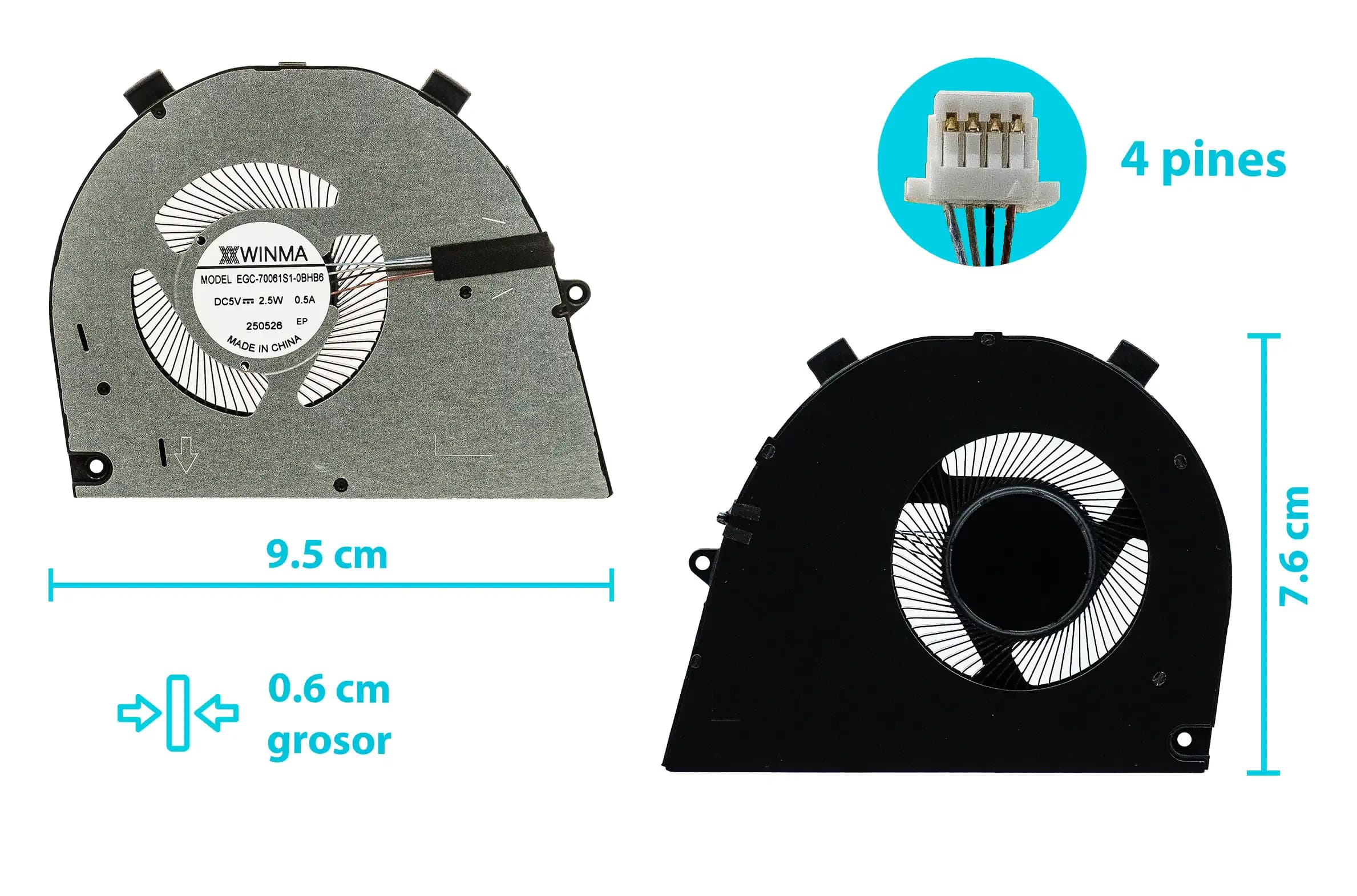 COOLER DELL VOSTRO 5620 5625 INSPIRON 16 7620 2-in-1 0T8R2T DFS5K12B159A1R 023.100QC.0001 — imagen 1